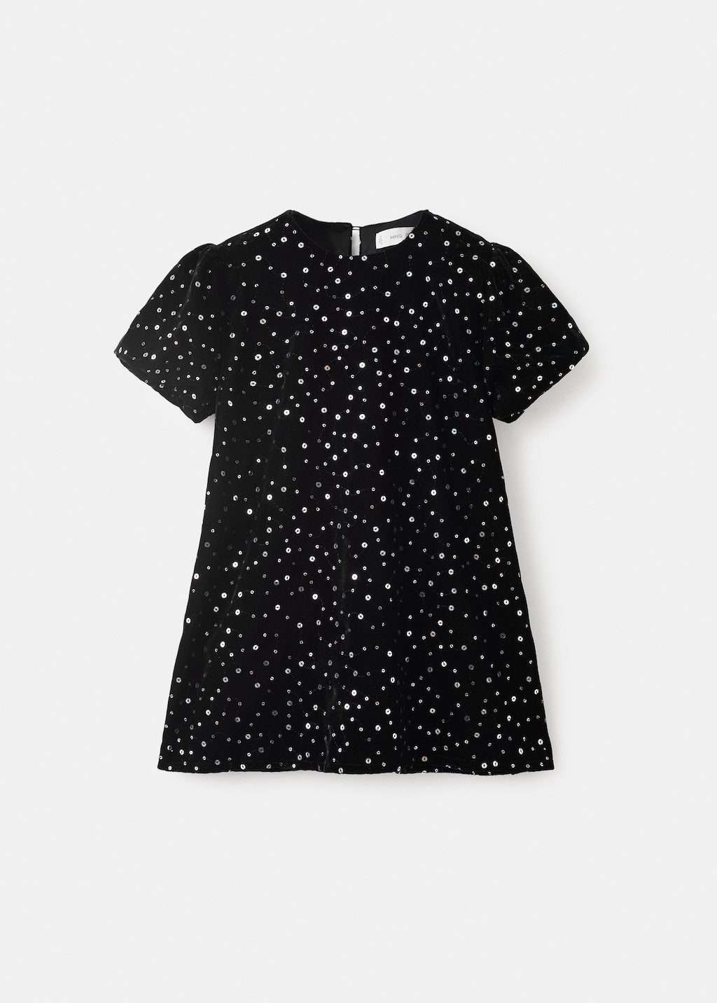 Short dress with sequins
