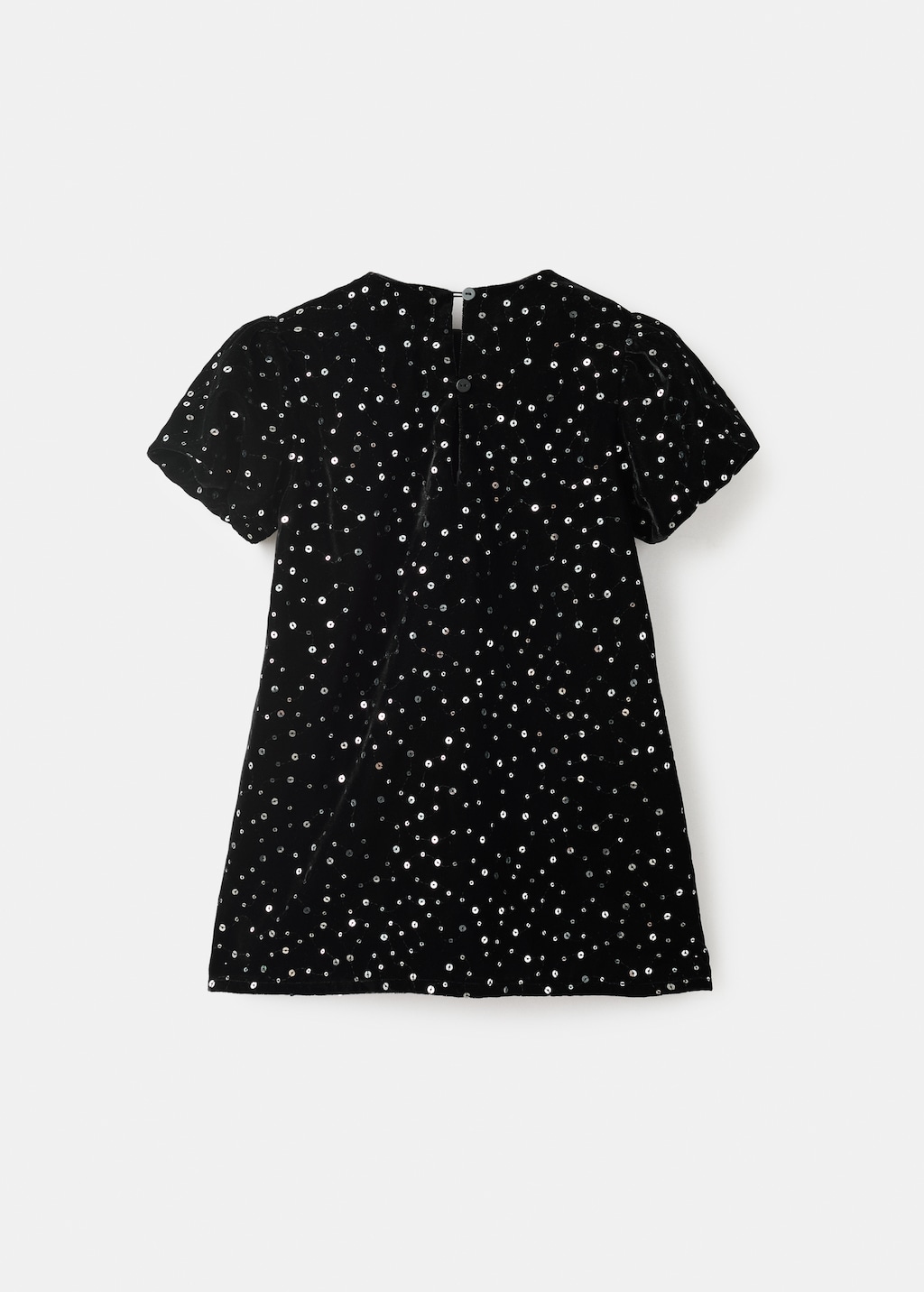 Short dress with sequins