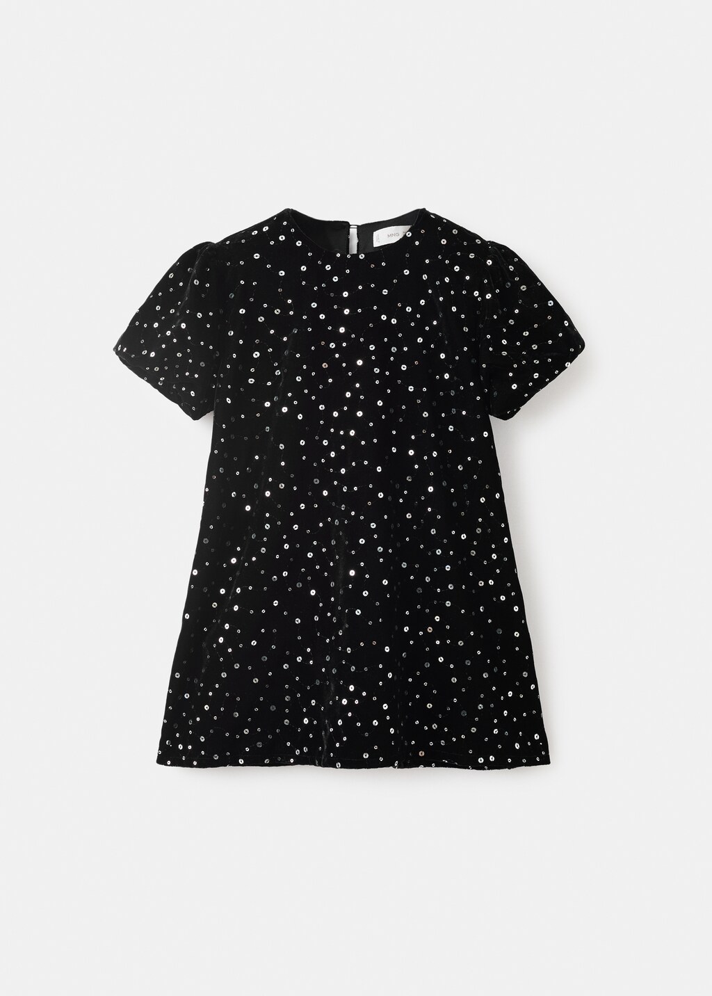 Short dress with sequins