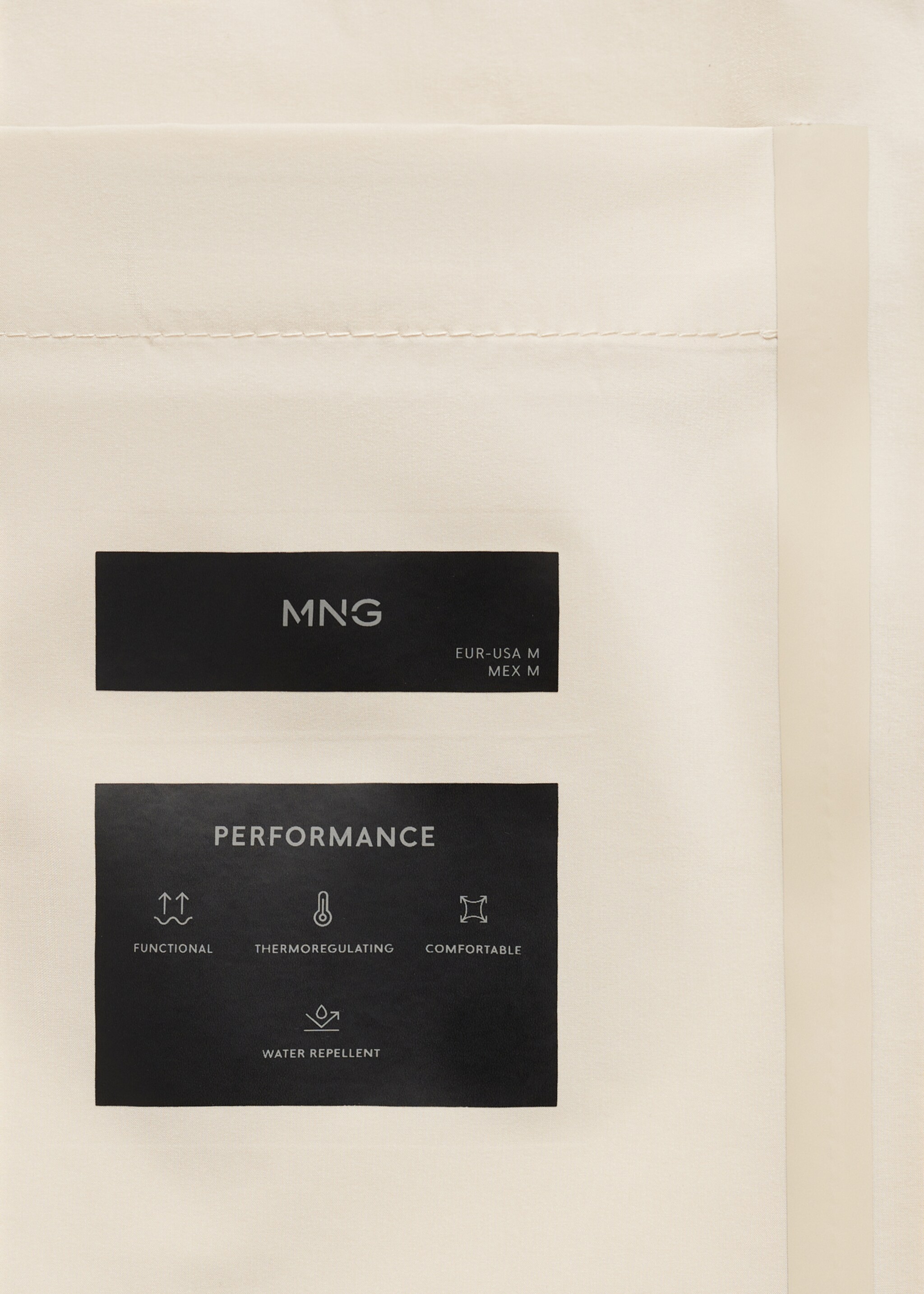 Water-repellent COOLMAX® jacket - Details of the article 0, Beige. Ref: 17061129-01.
