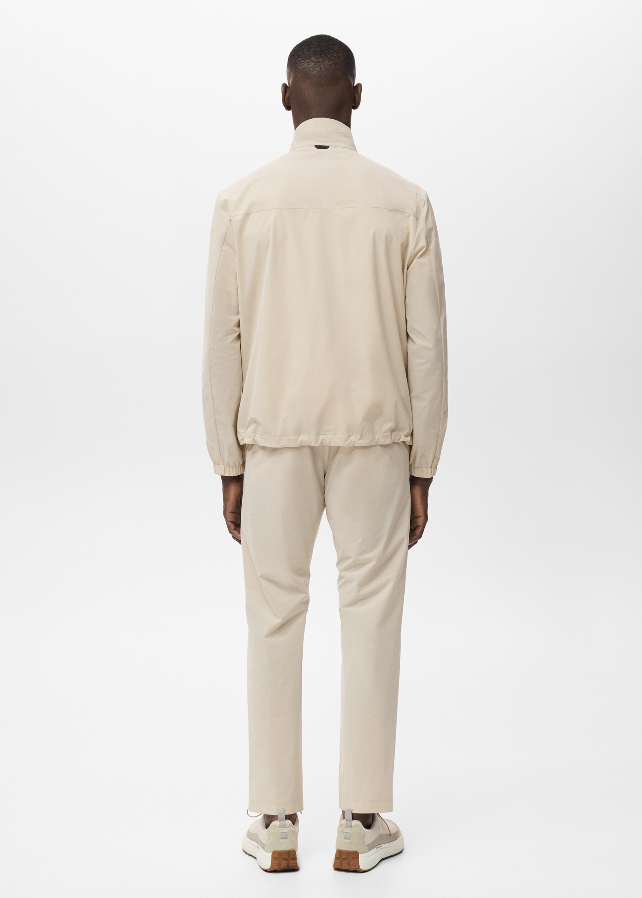 Water-repellent COOLMAX® jacket - Reverse of the article, Beige. Ref: 17061129-01.