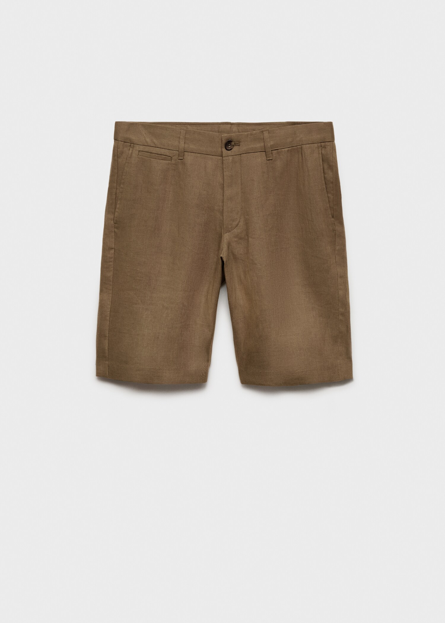 Bermuda slim-fit 100 % lin - Article sans modèle