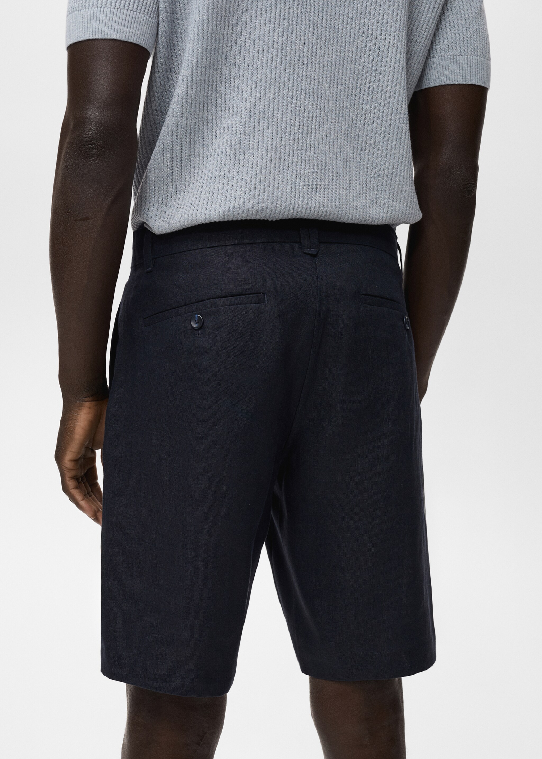 Bermuda slim-fit 100 % lin - Détail de l'article 6