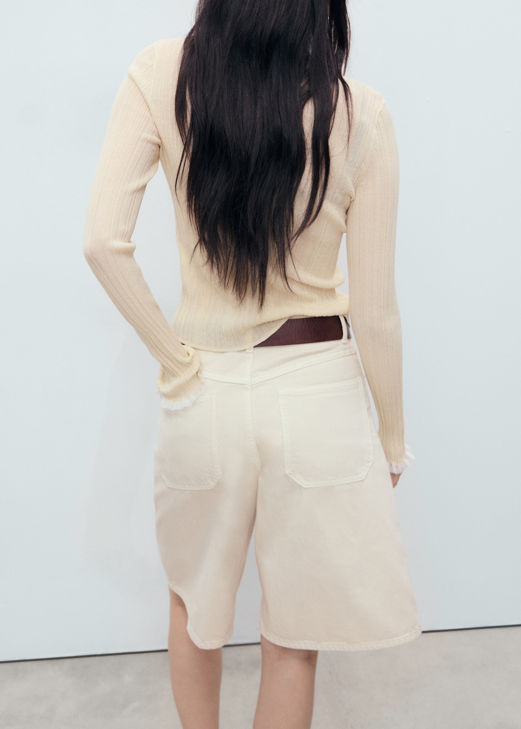 Contrast trim cardigan