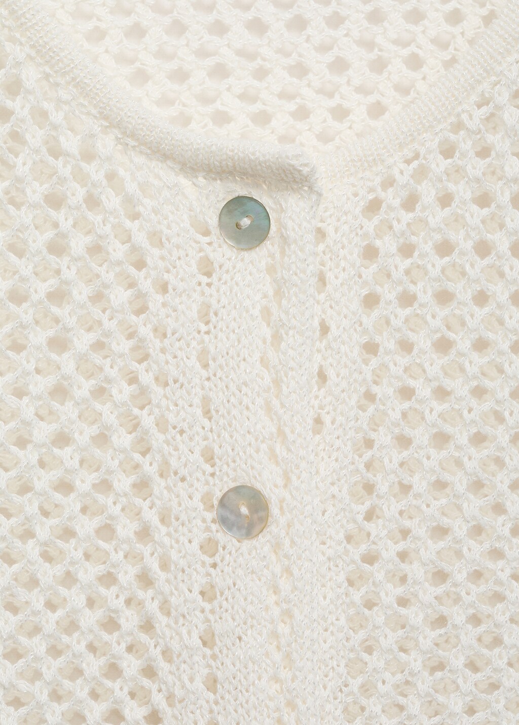 Crochet cardigan with buttons