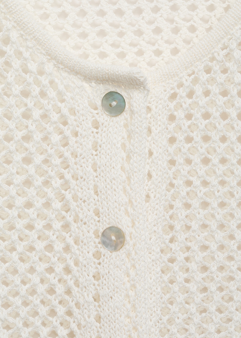 Crochet cardigan with buttons