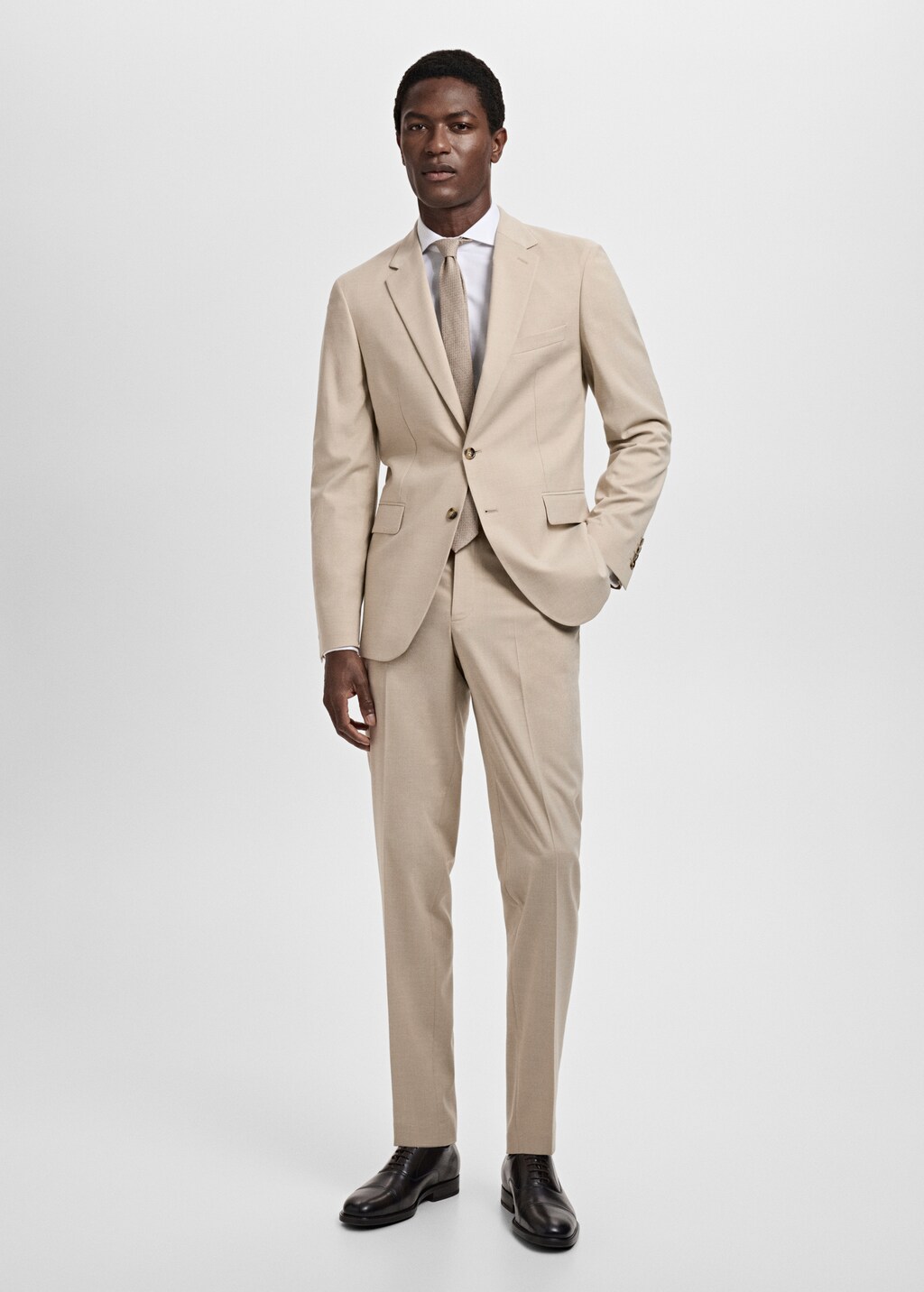 Milan slim-fit suit pants