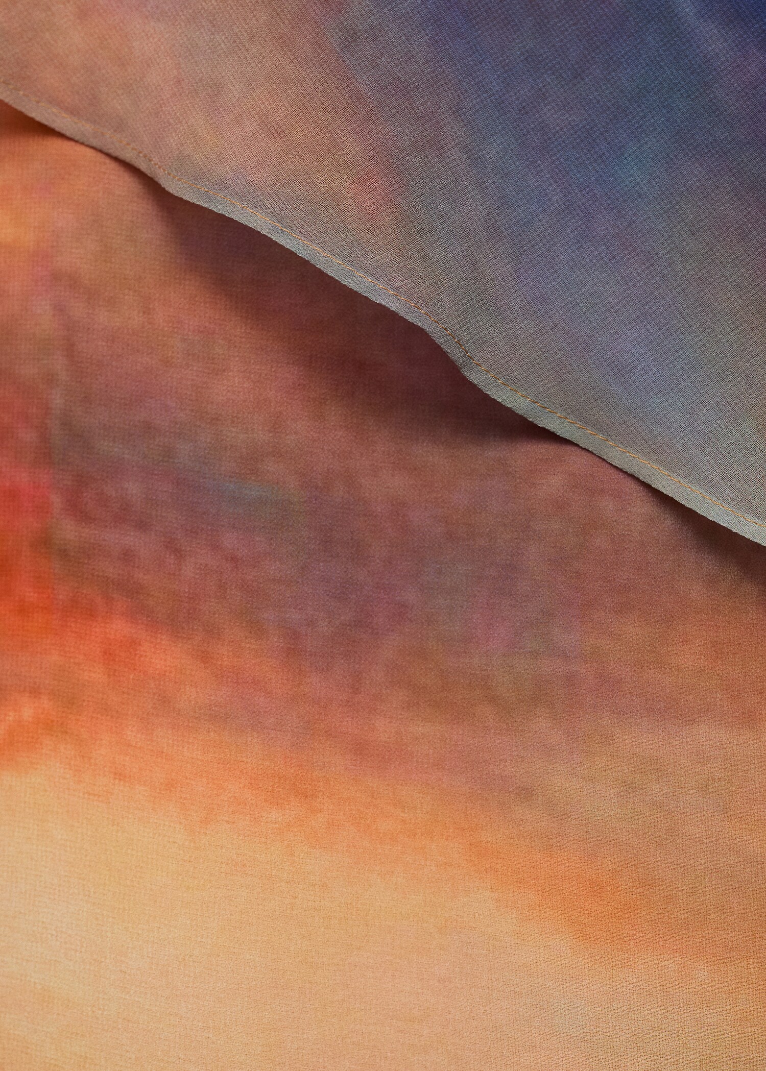 Vestido estampado capa asimétrica - Detalle del artículo 0