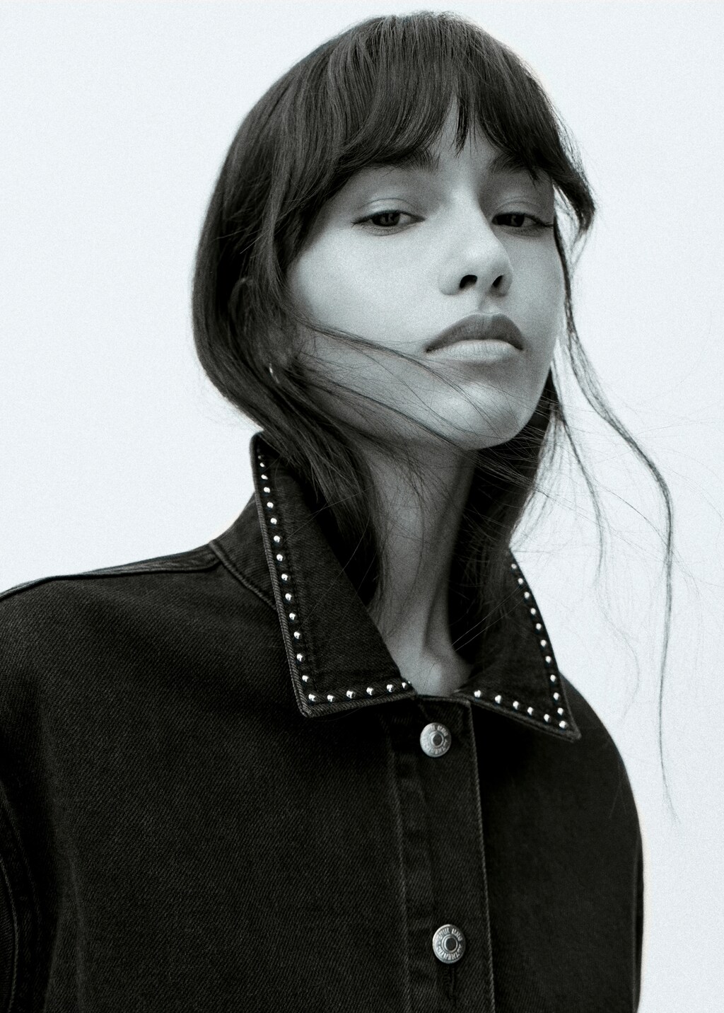 Studded denim jacket