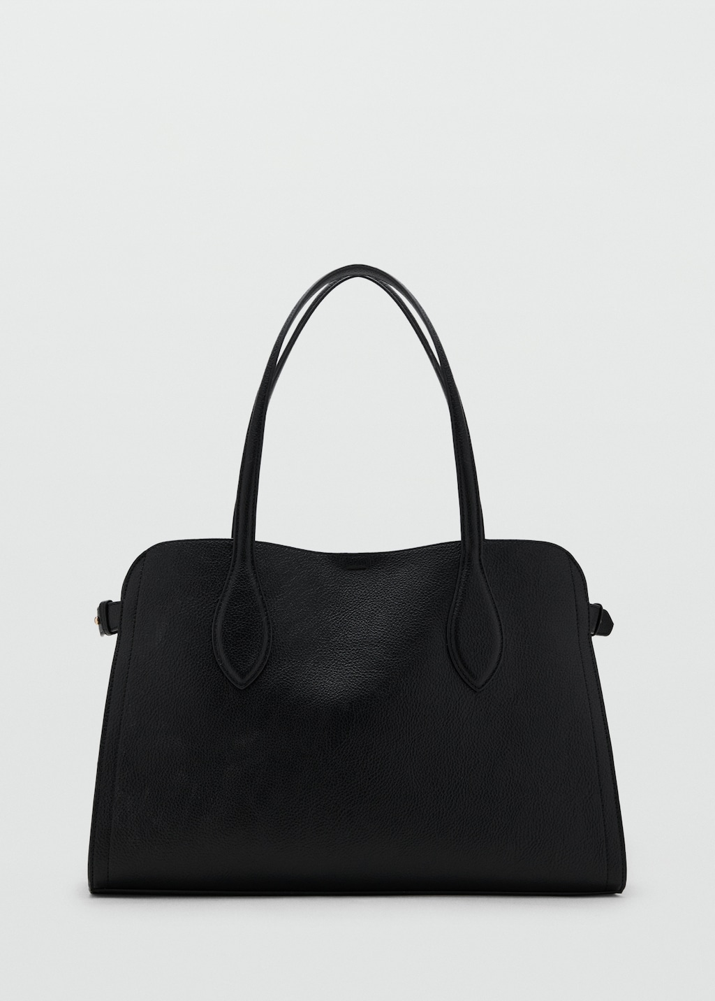 Medium bag with pebbled effect leather