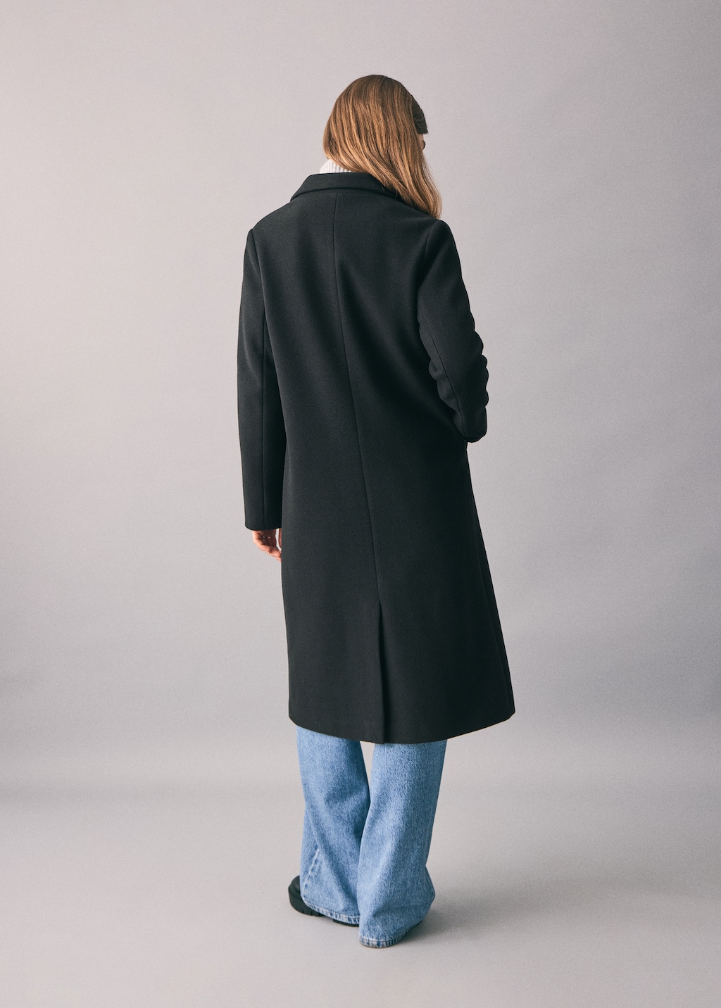 Long cloth coat