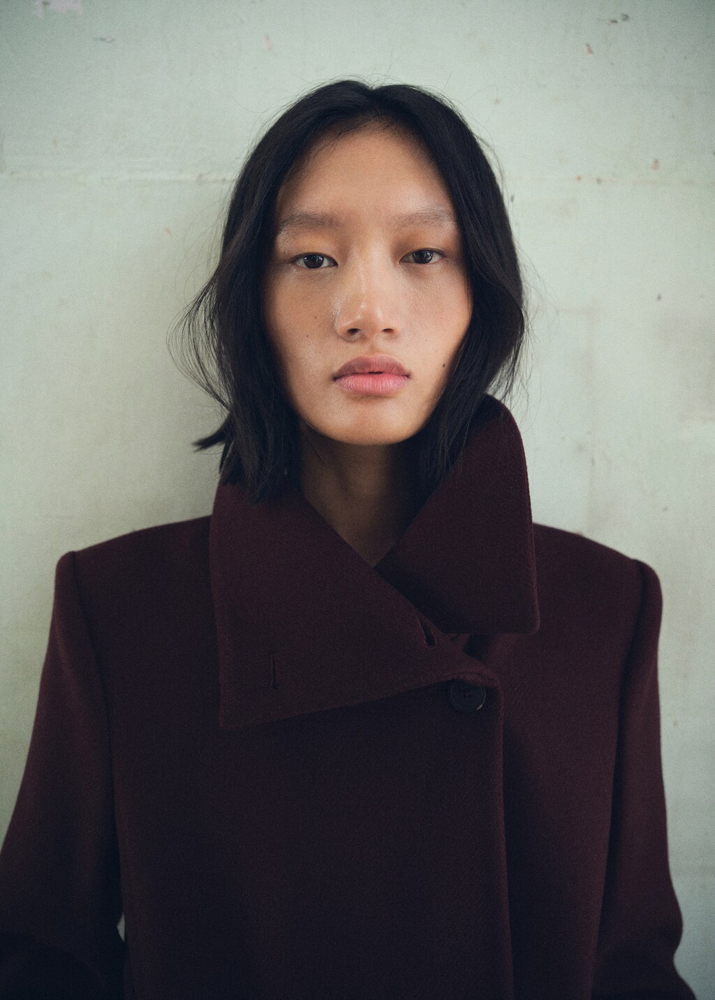 Manteco wool coat with belt