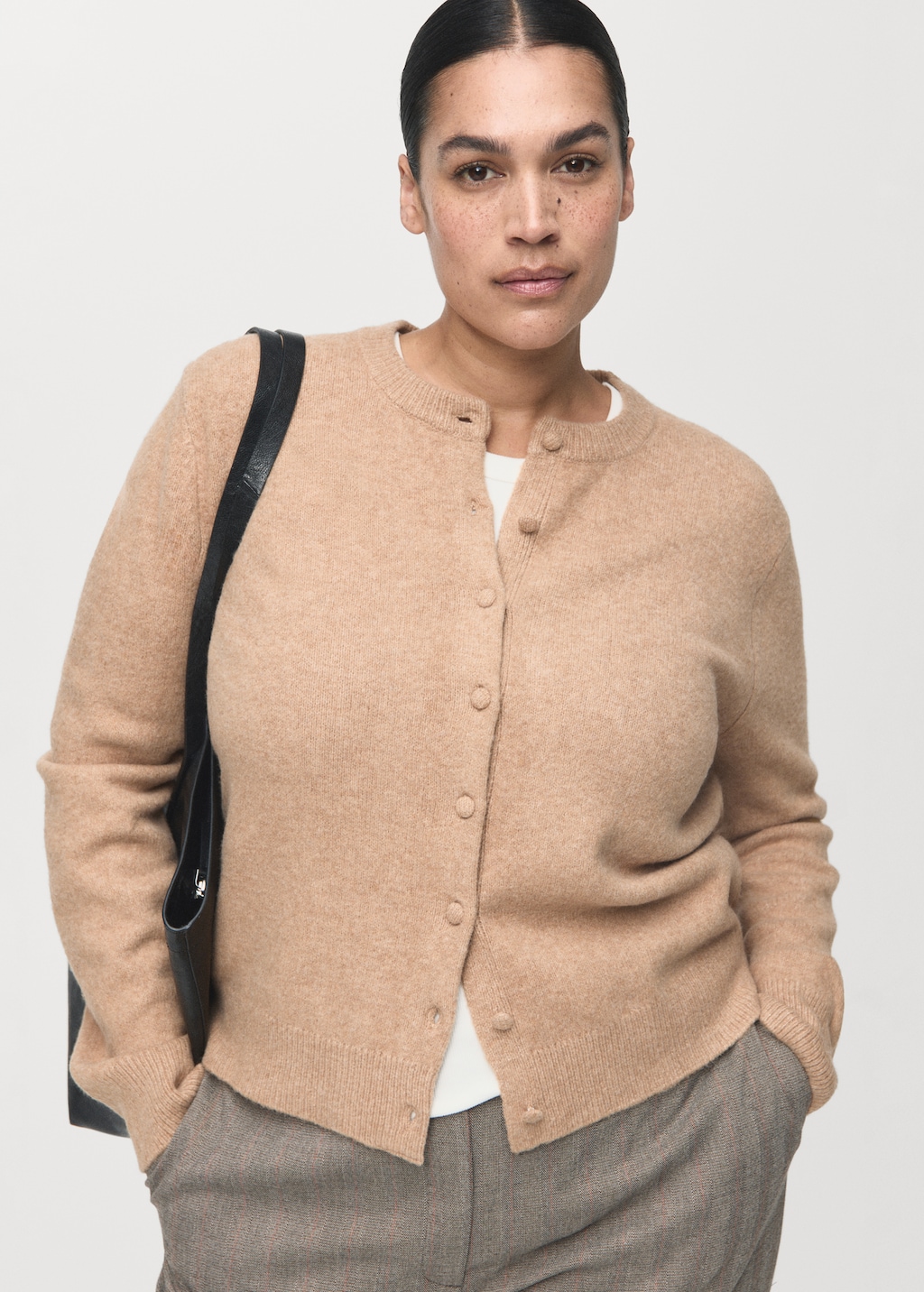 Knitted button cardigan