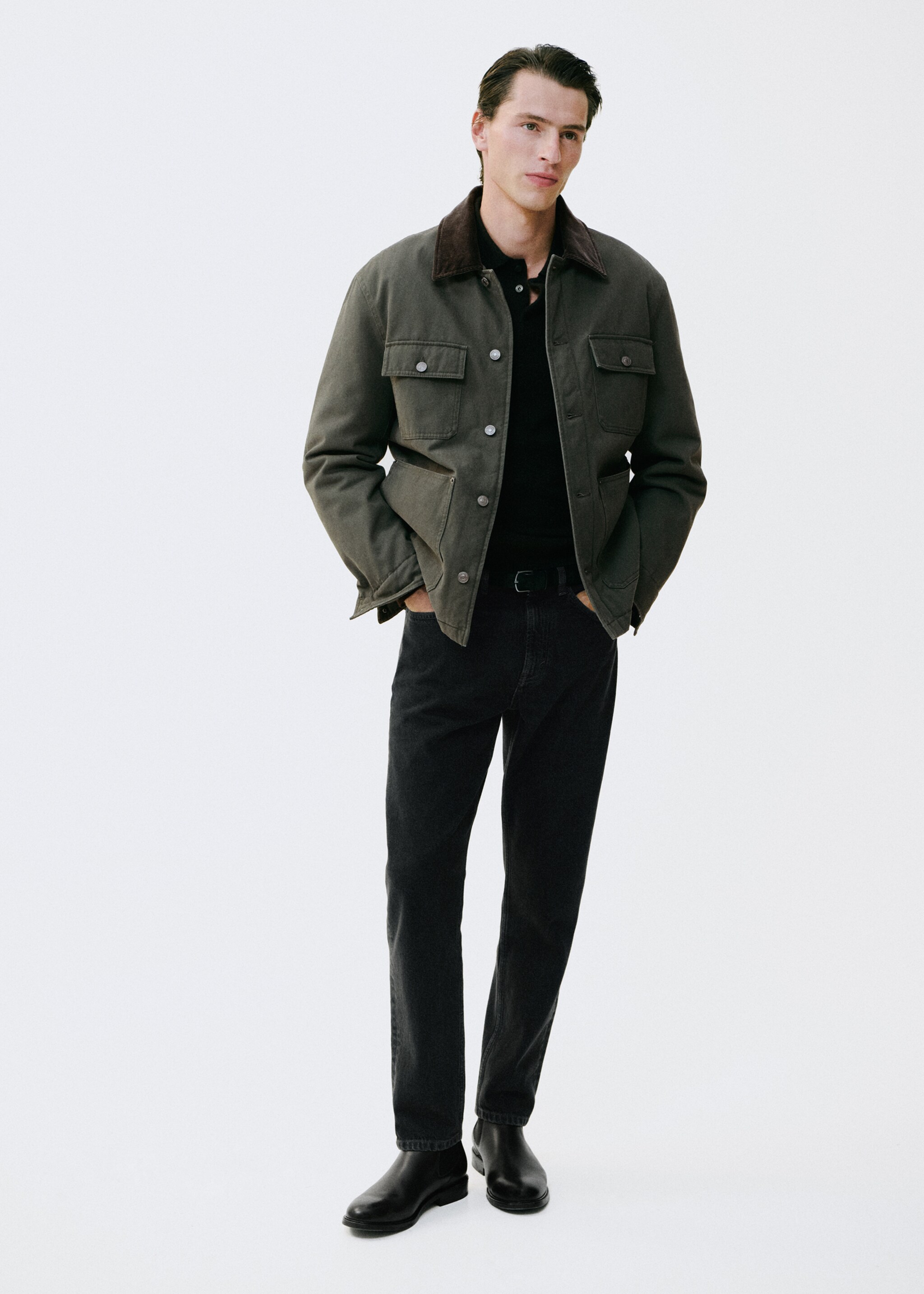 Jeans Lori tapered fit - Detalle del artículo 5, Denim negro. Ref: 17067883-01.