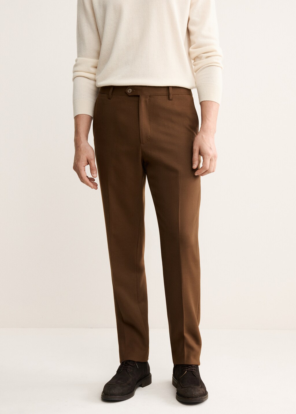 Italian wool flannel suit pants