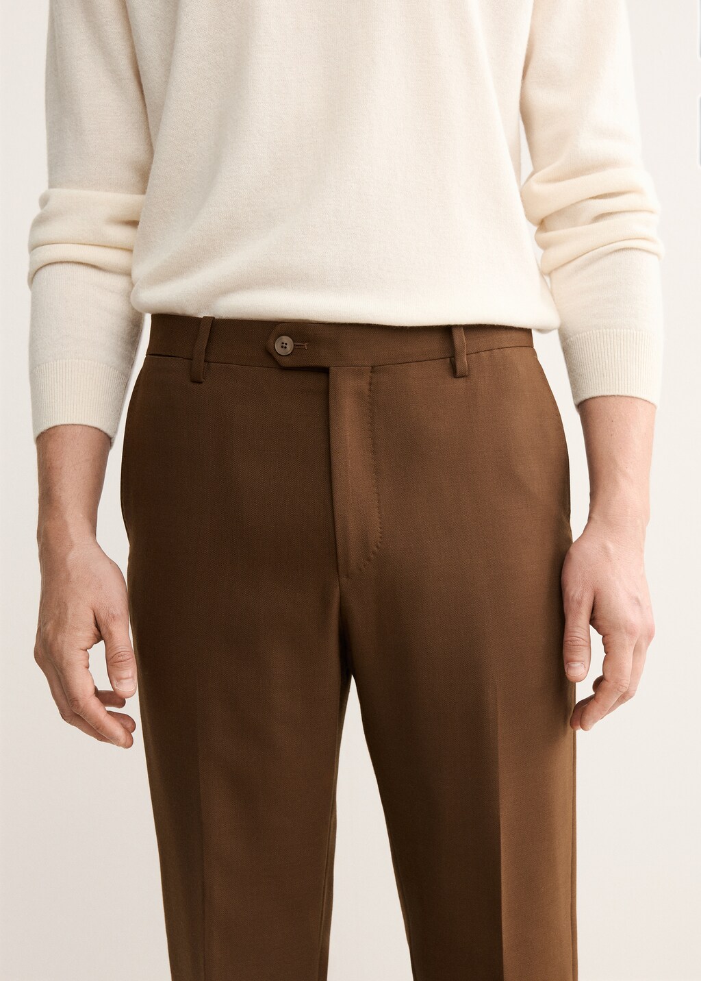 Italian wool flannel suit pants