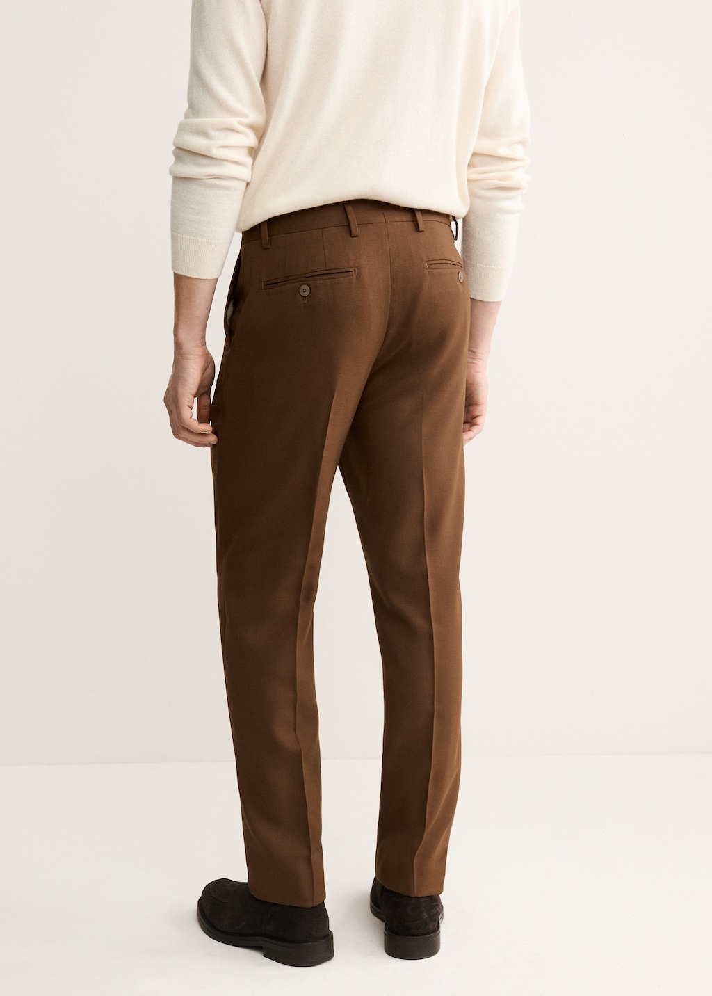 Italian wool flannel suit pants