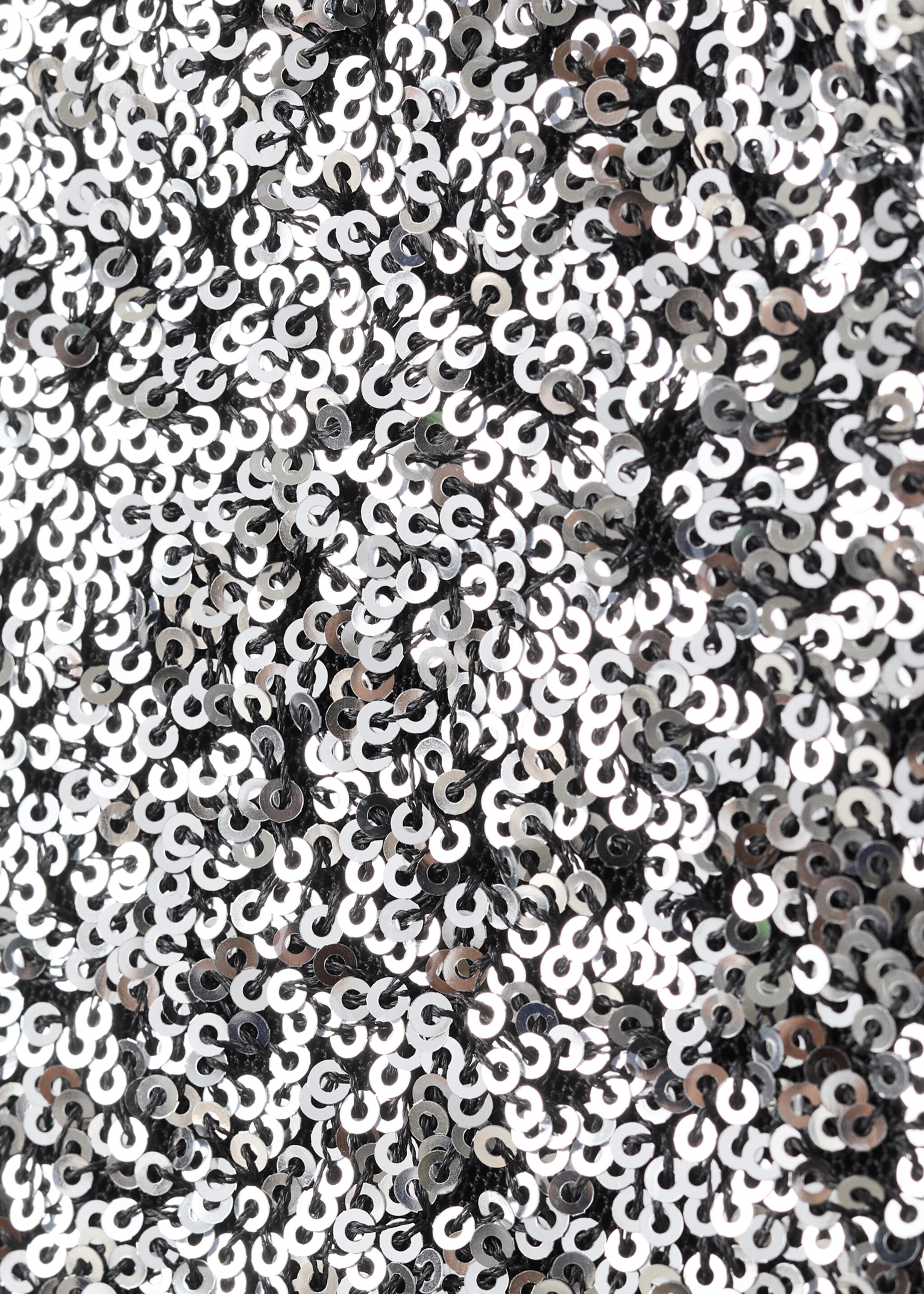 Sequin shorts - Details of the article 0, Silver. Ref: 17068274-01.