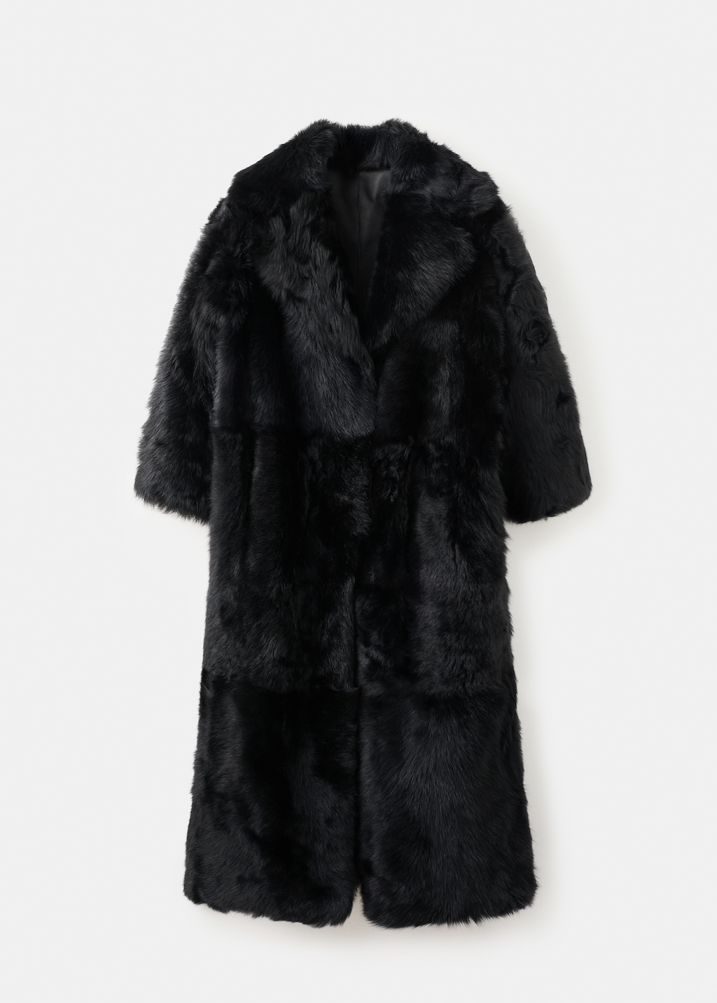 Reversible fur coat