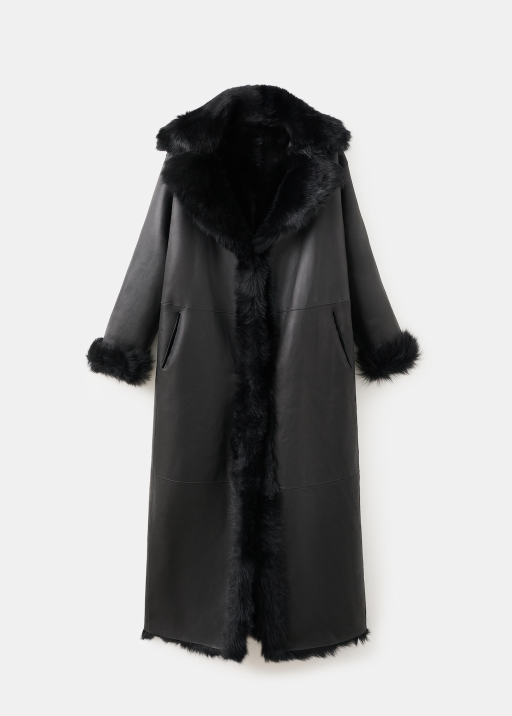 Mango Reversible fur coat
