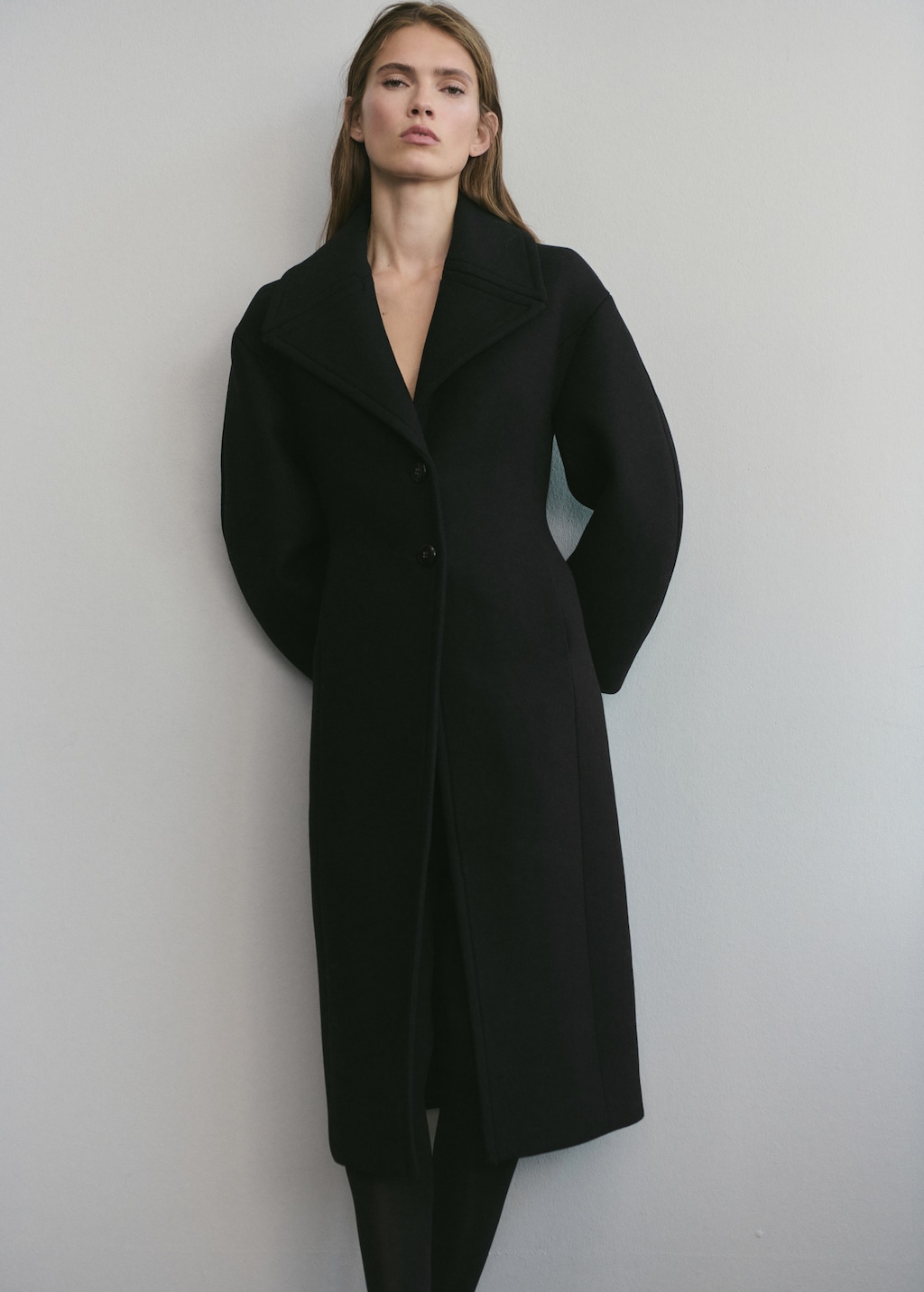 Structured wool coat