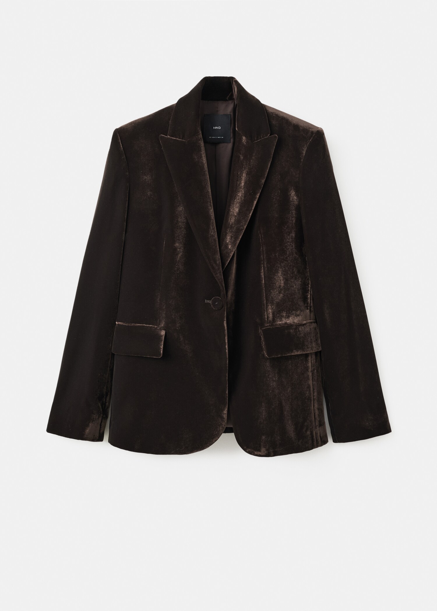 Structured velvet blazer - Article without model