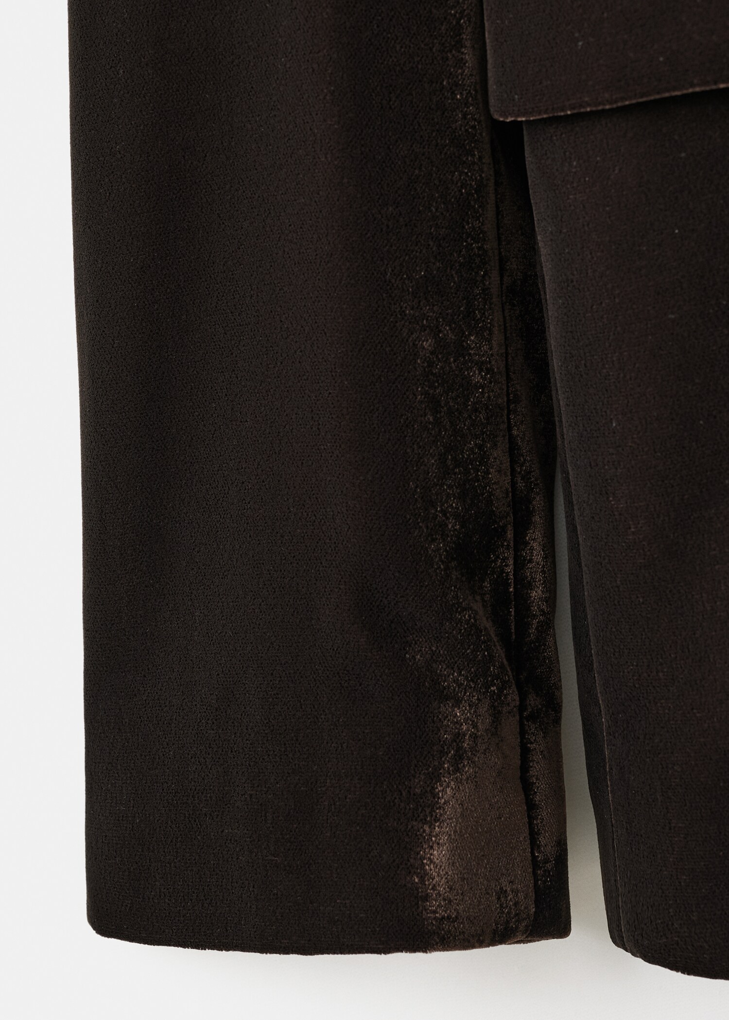 Structured velvet blazer - Details of the article 0