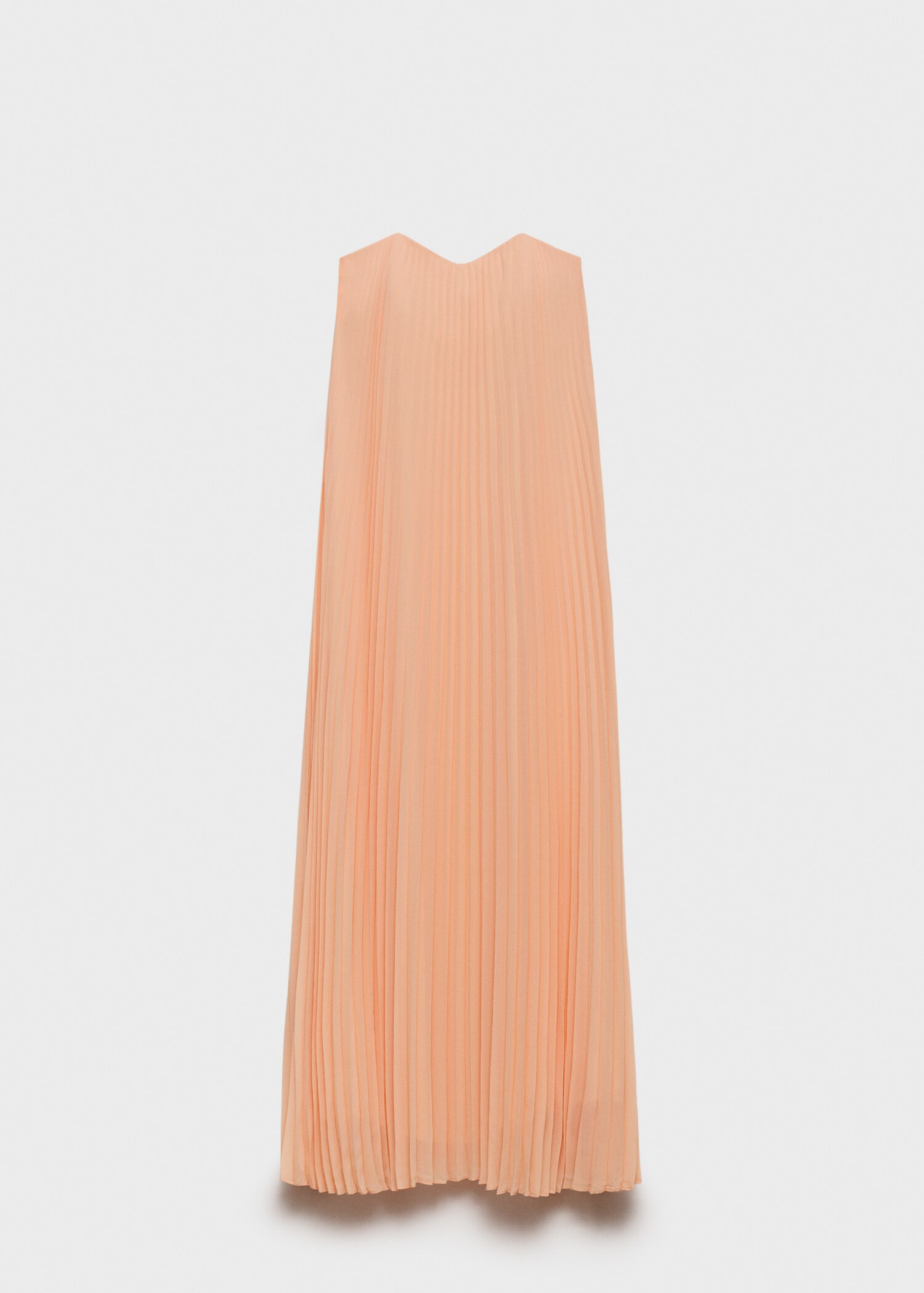 Strapless pleated dress - Article without model