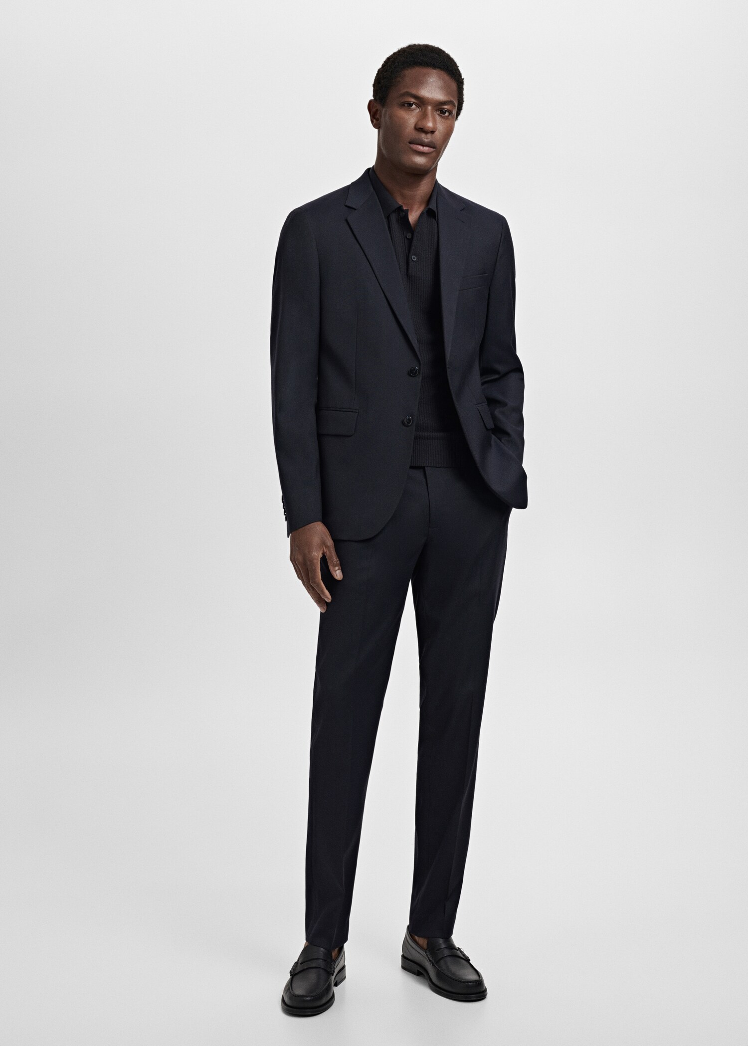 Milan slim-fit pantalon - Overzichtstekening