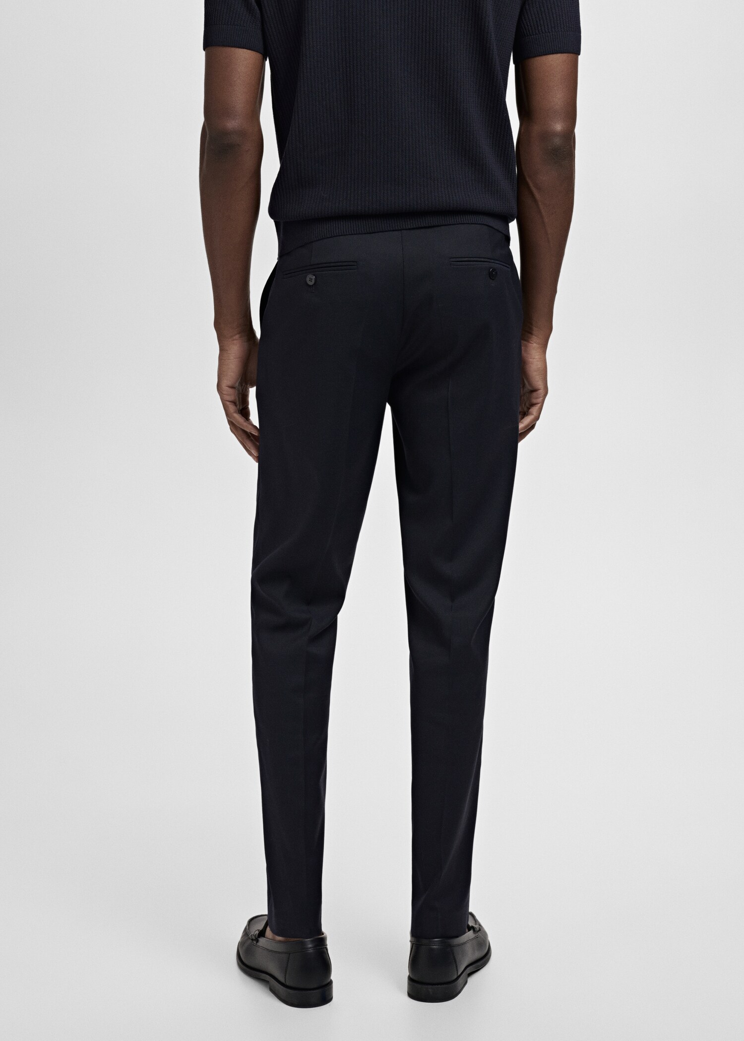 Milan slim-fit pantalon - Achterkant van het artikel