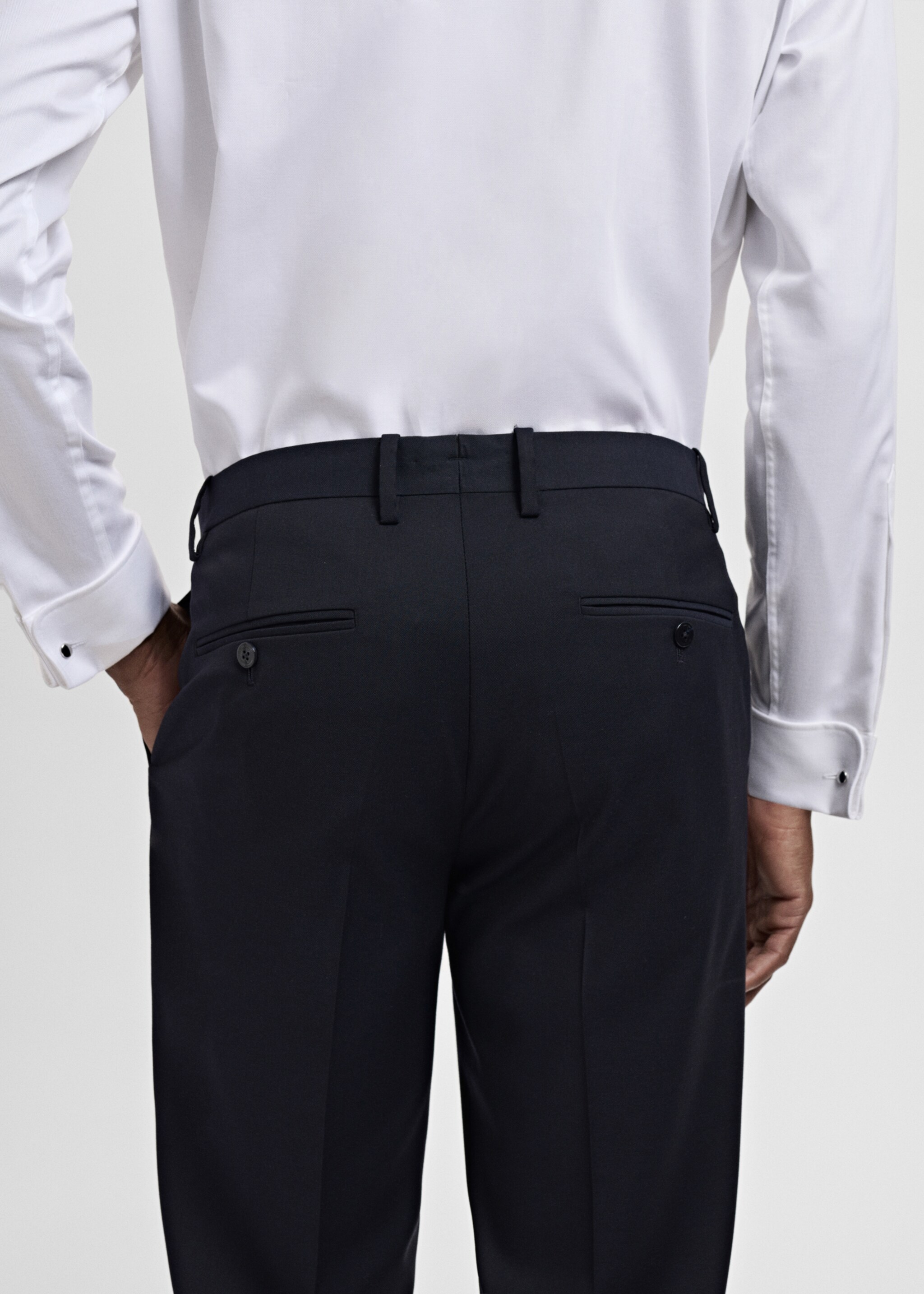 Milan slim-fit suit trousers - Details of the article 3