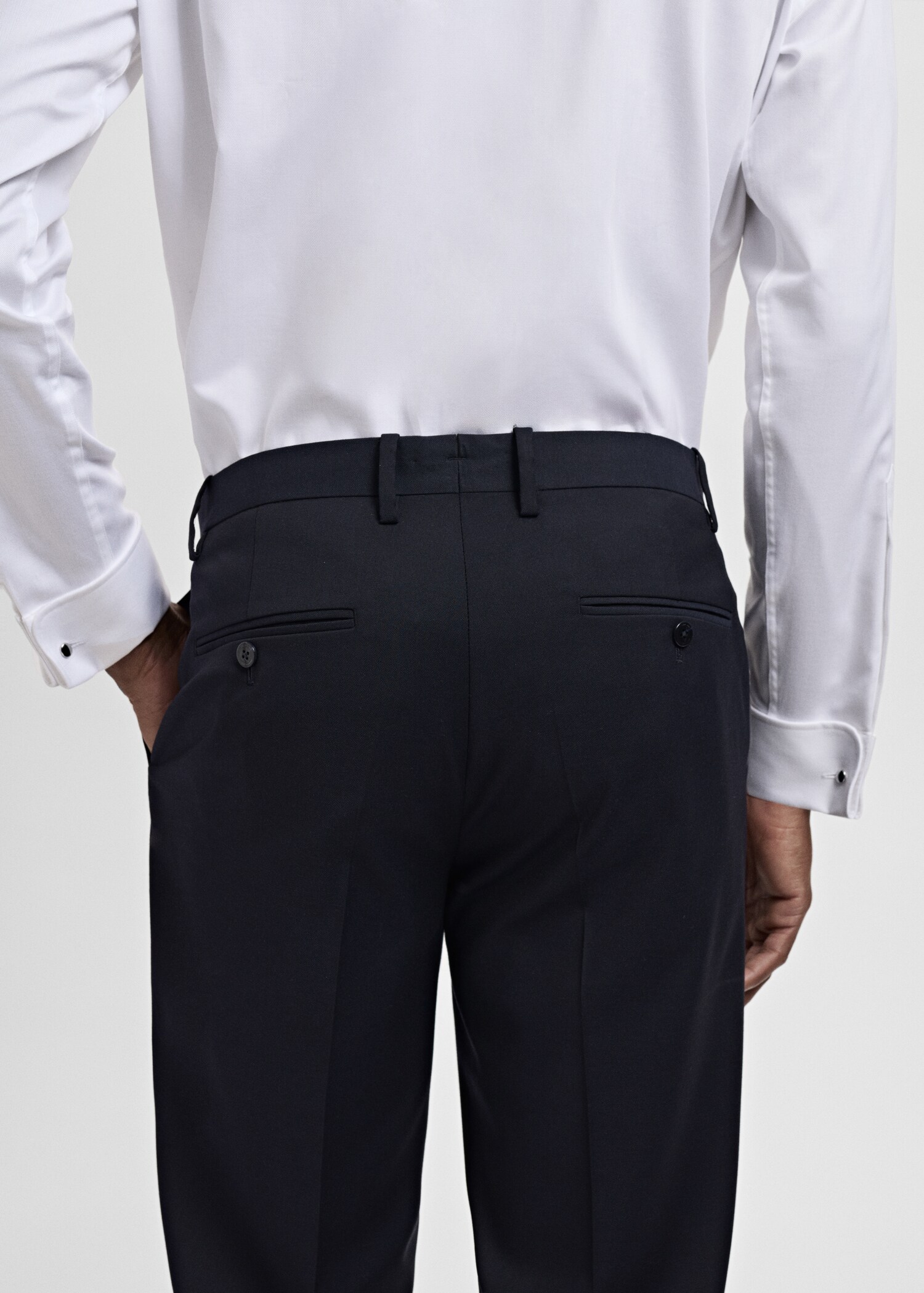 Milan slim-fit suit trousers - Details of the article 3