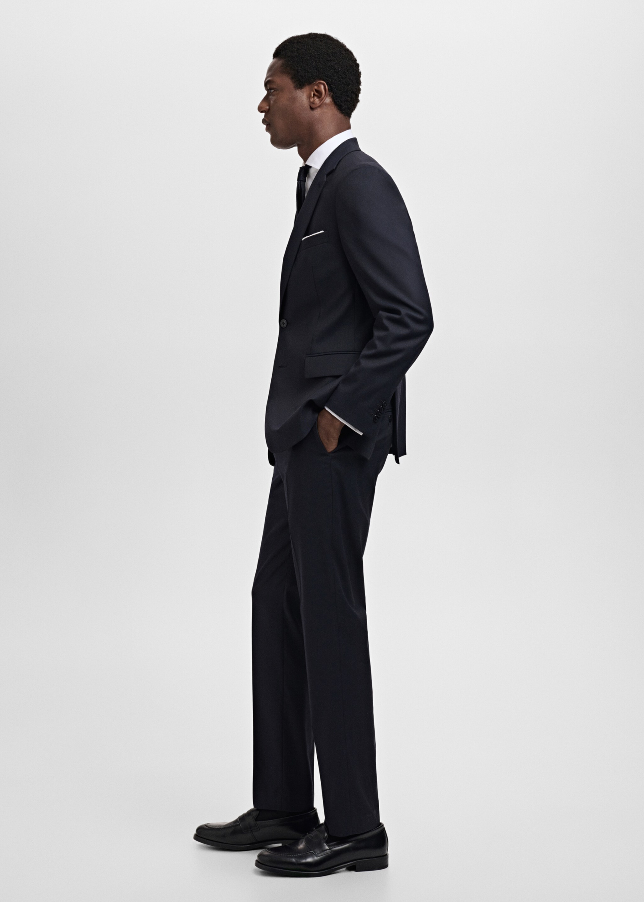 Milan slim-fit suit trousers - Details of the article 4
