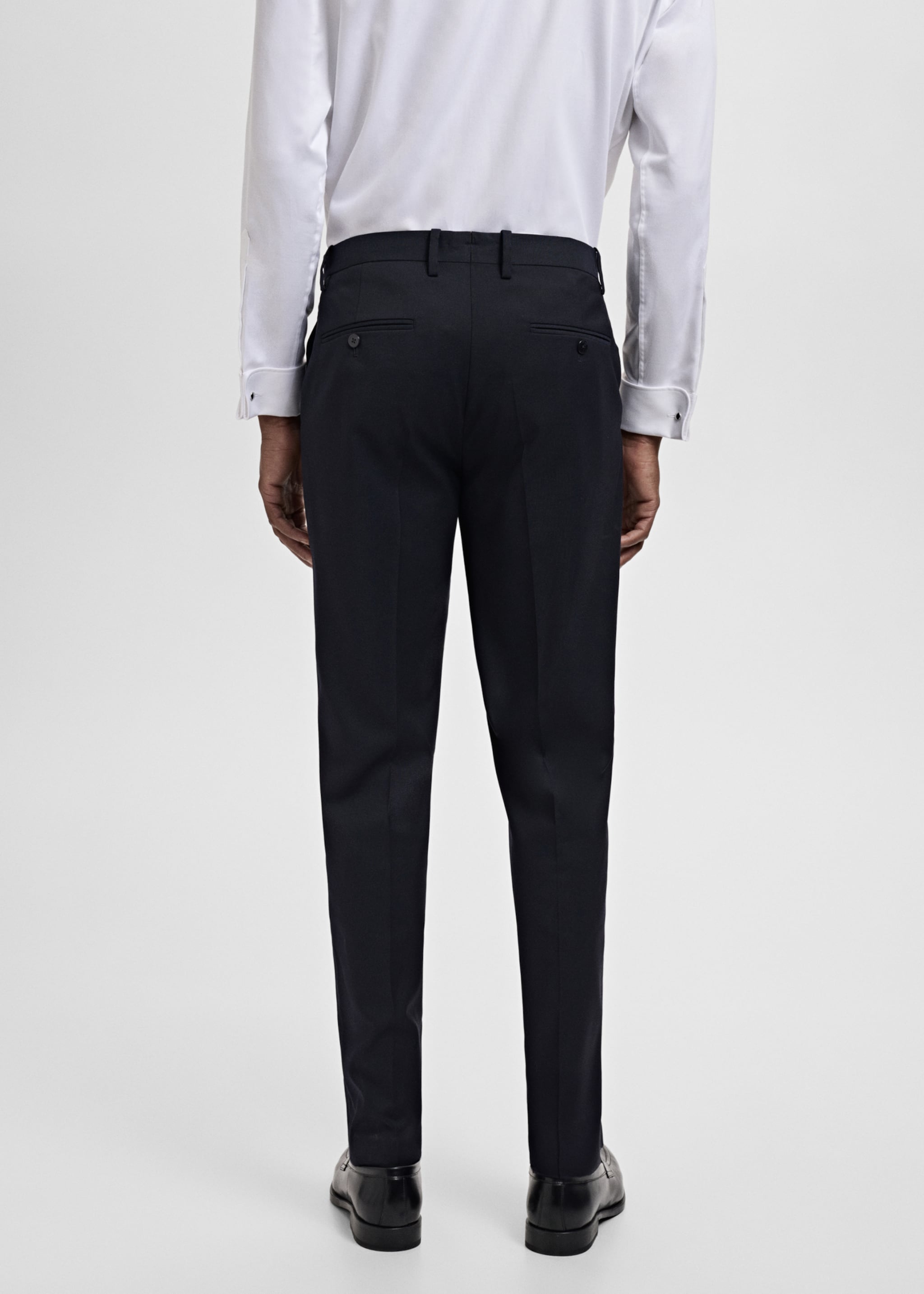 Milan slim-fit suit trousers - Reverse of the article