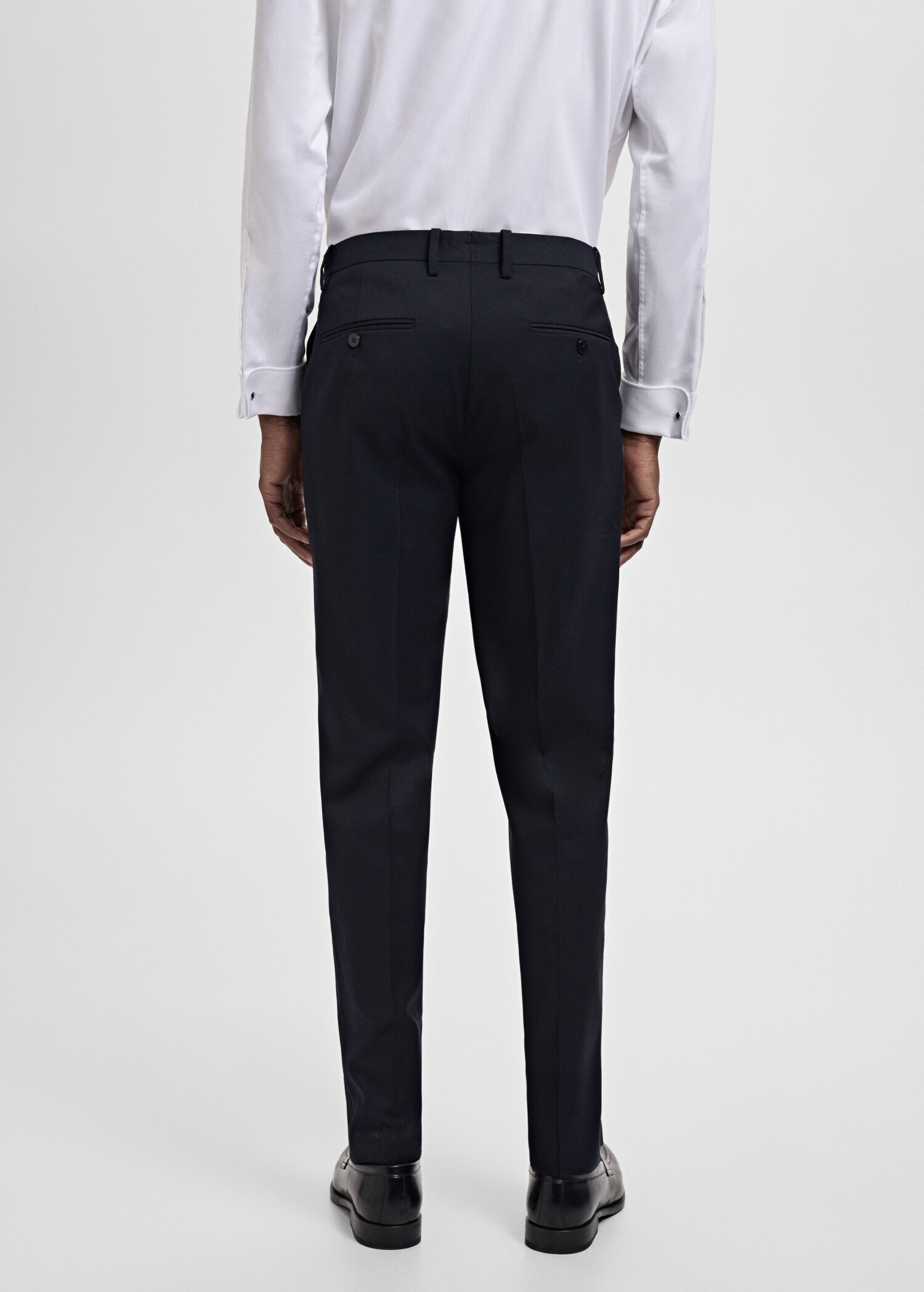 Milan slim-fit suit trousers - Reverse of the article