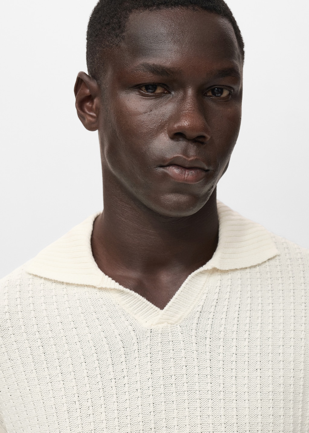 100% cotton knitted polo structure