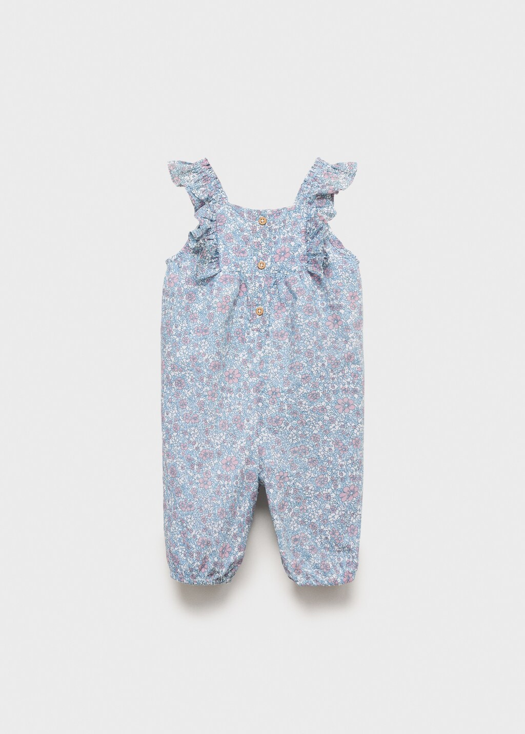 Floral print dungarees