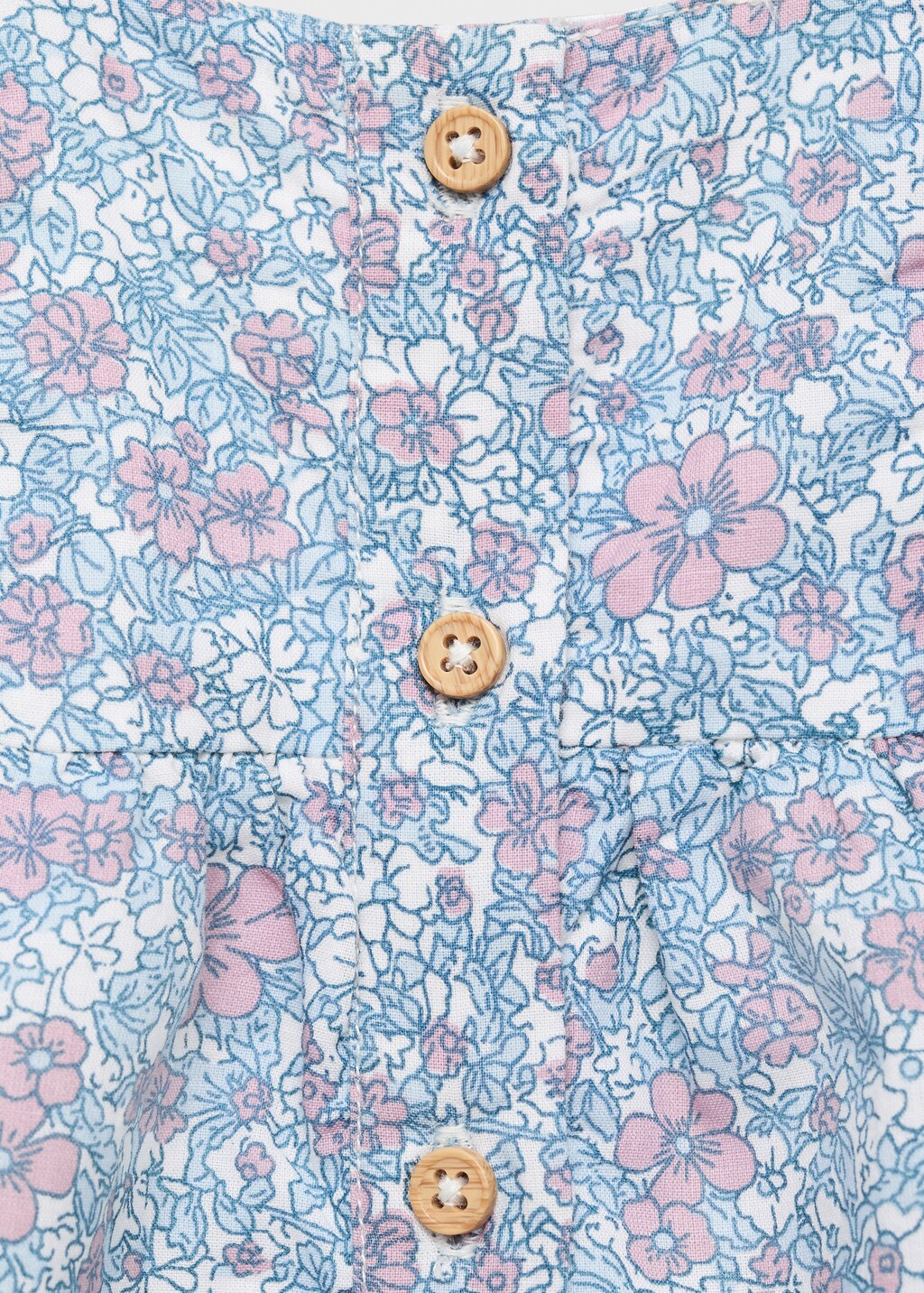 Floral print dungarees