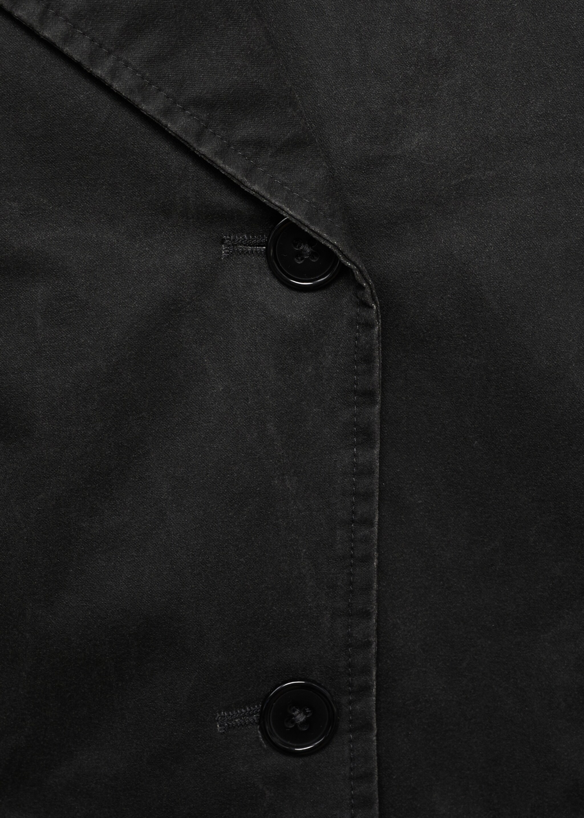 Short trench coat - Details of the article 0, Charcoal. Ref: 17074406-01.