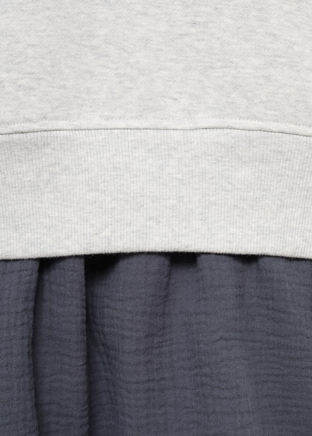 Combined sweatshirt dress