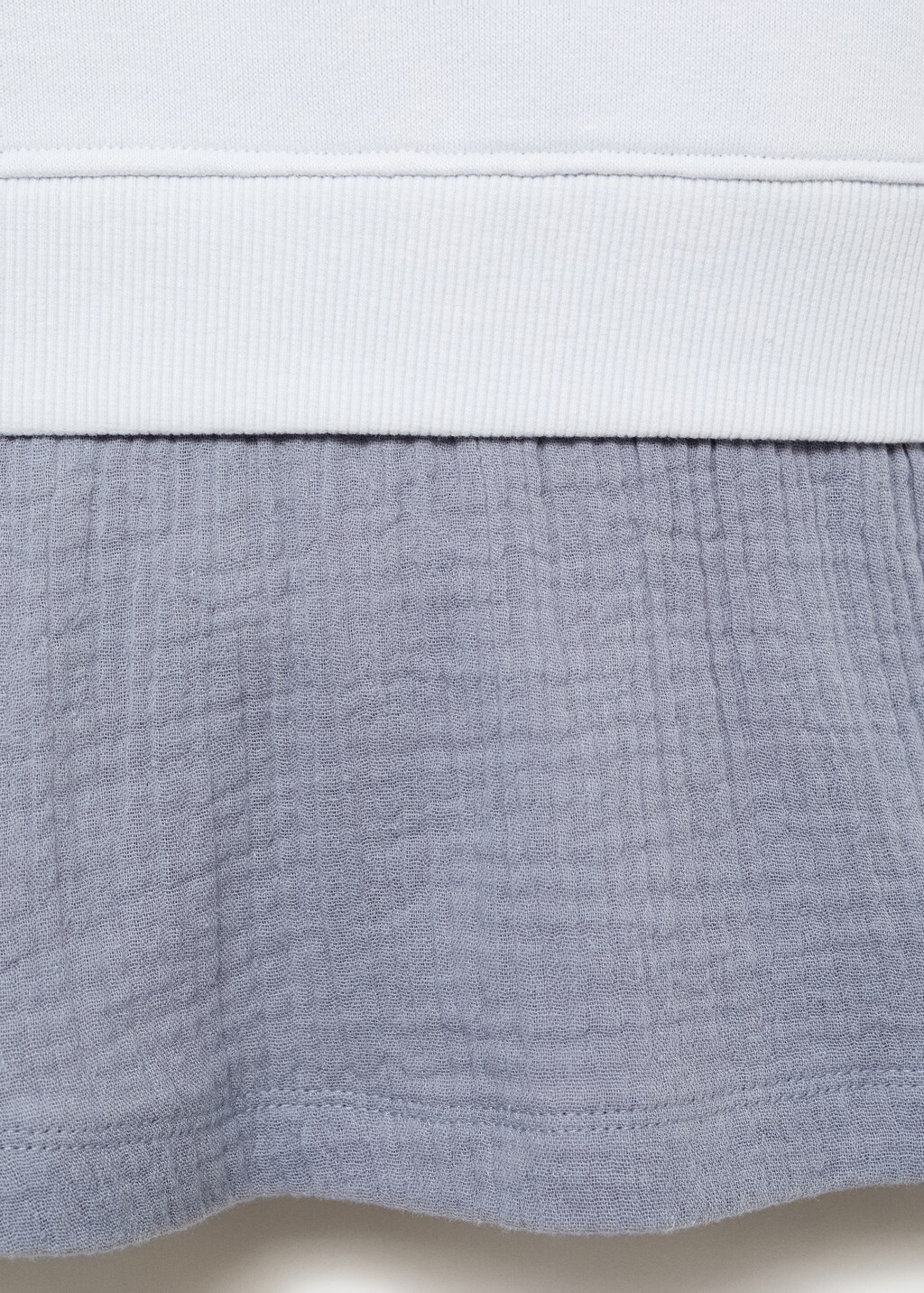 Combined sweatshirt dress