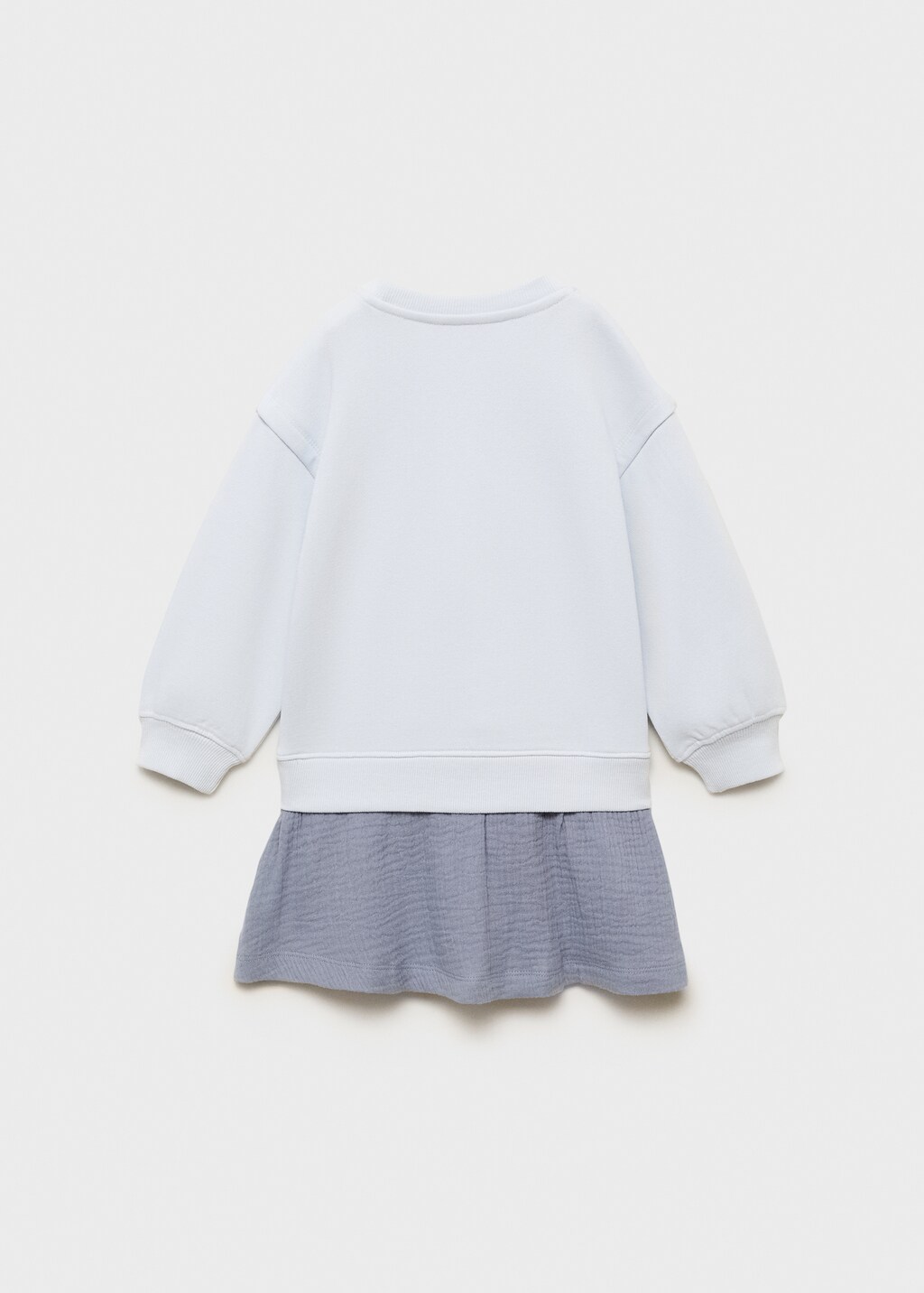 Combined sweatshirt dress