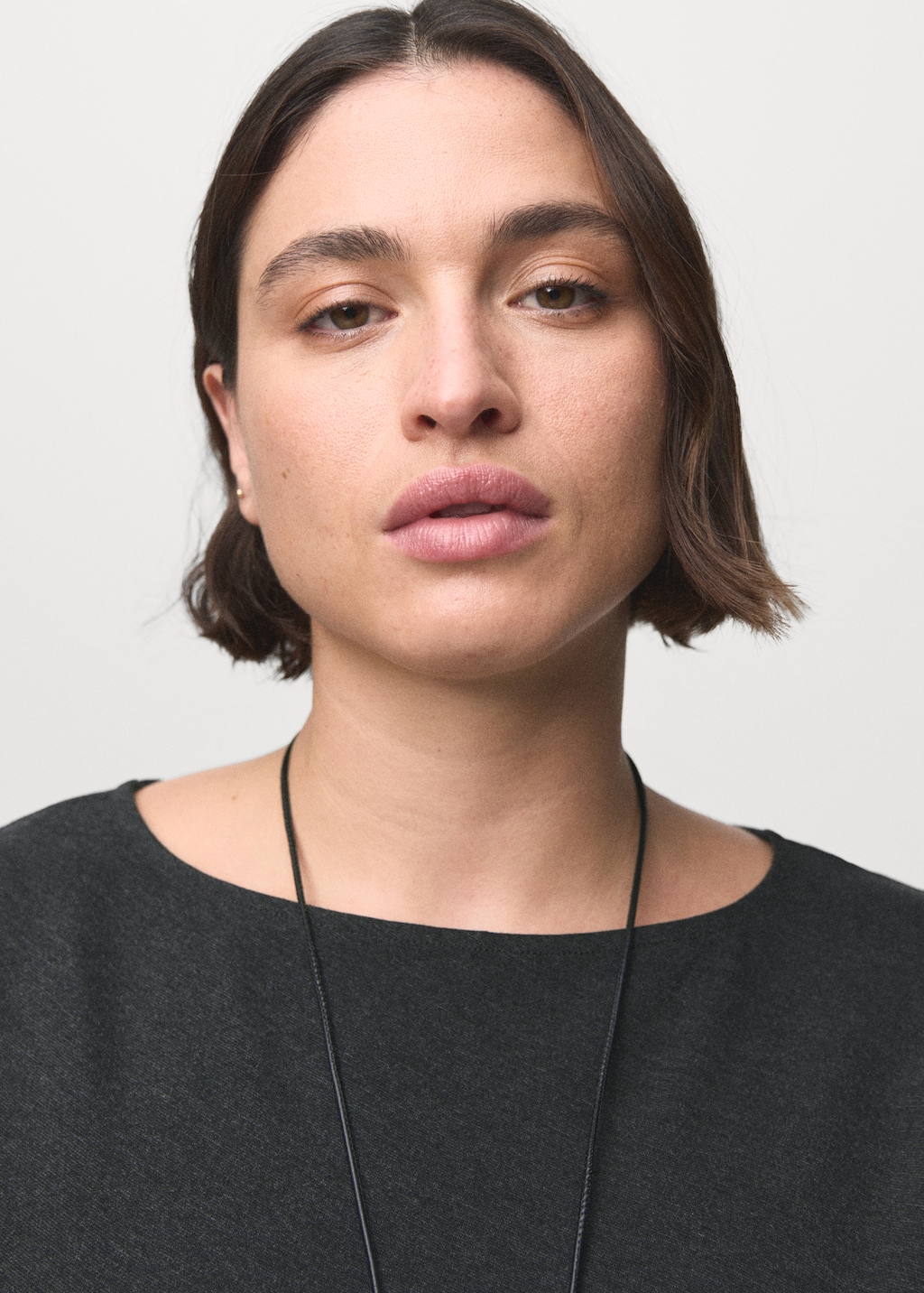 Cut-out ruched dress