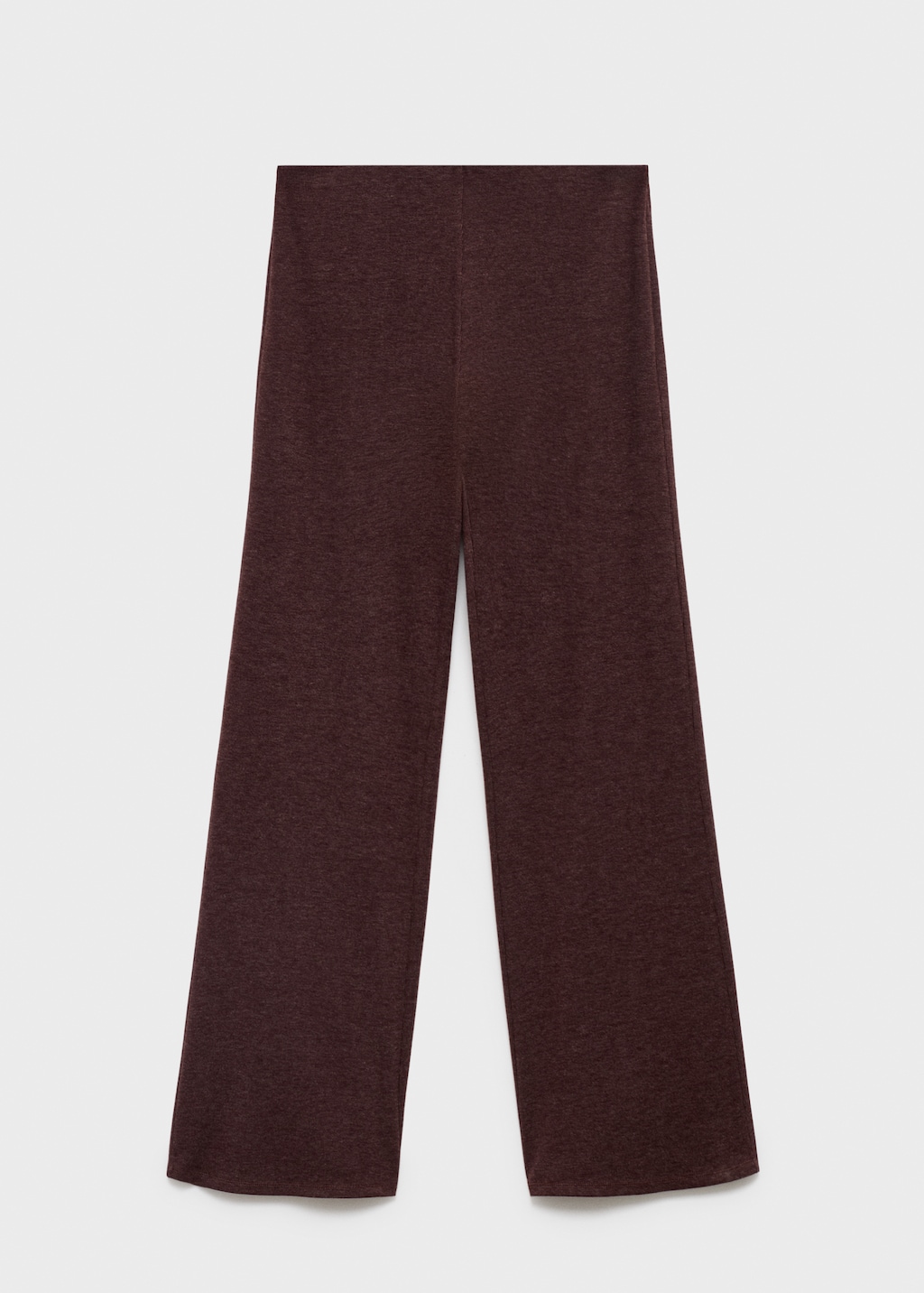 Knitted pants with elastic waistband