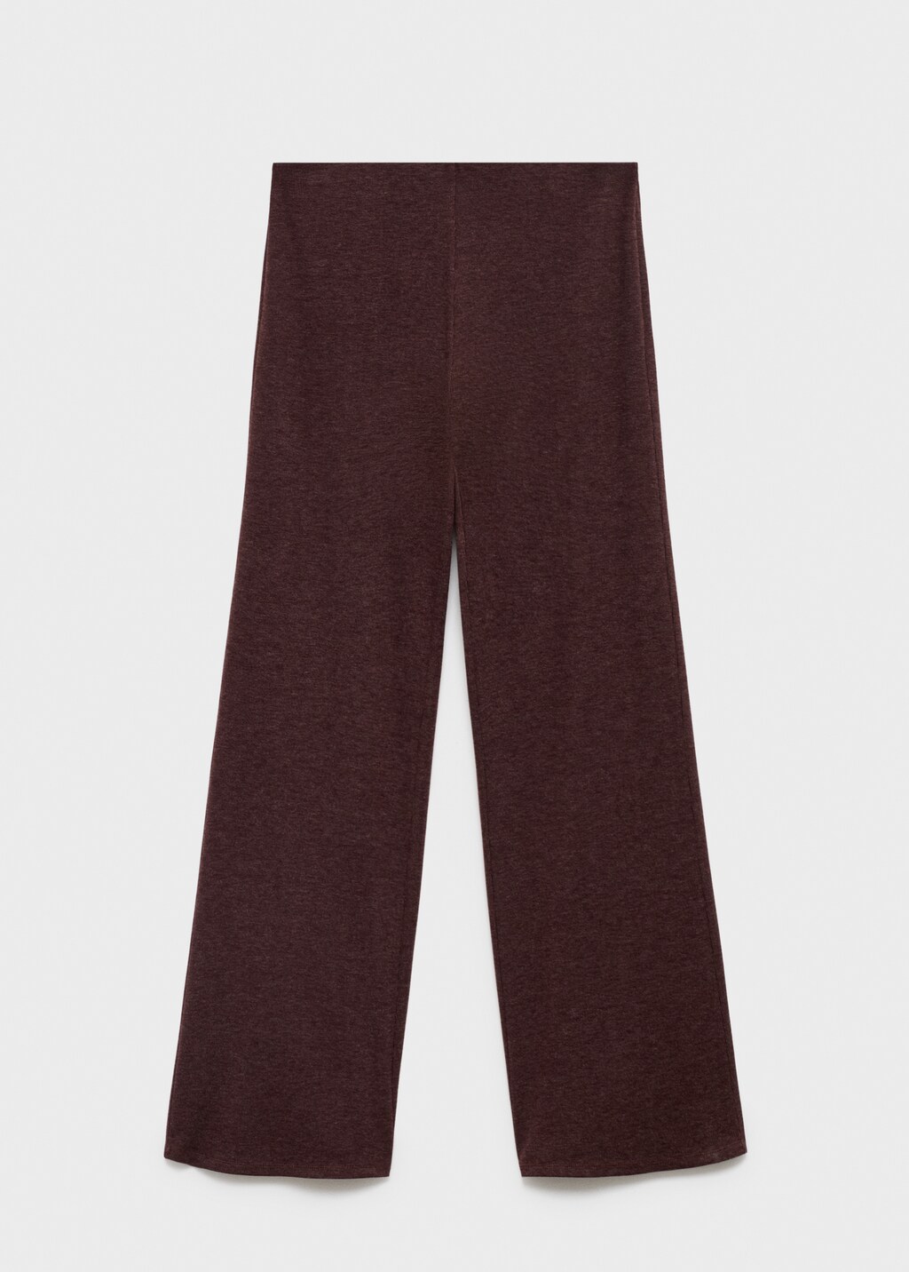 Knitted pants with elastic waistband