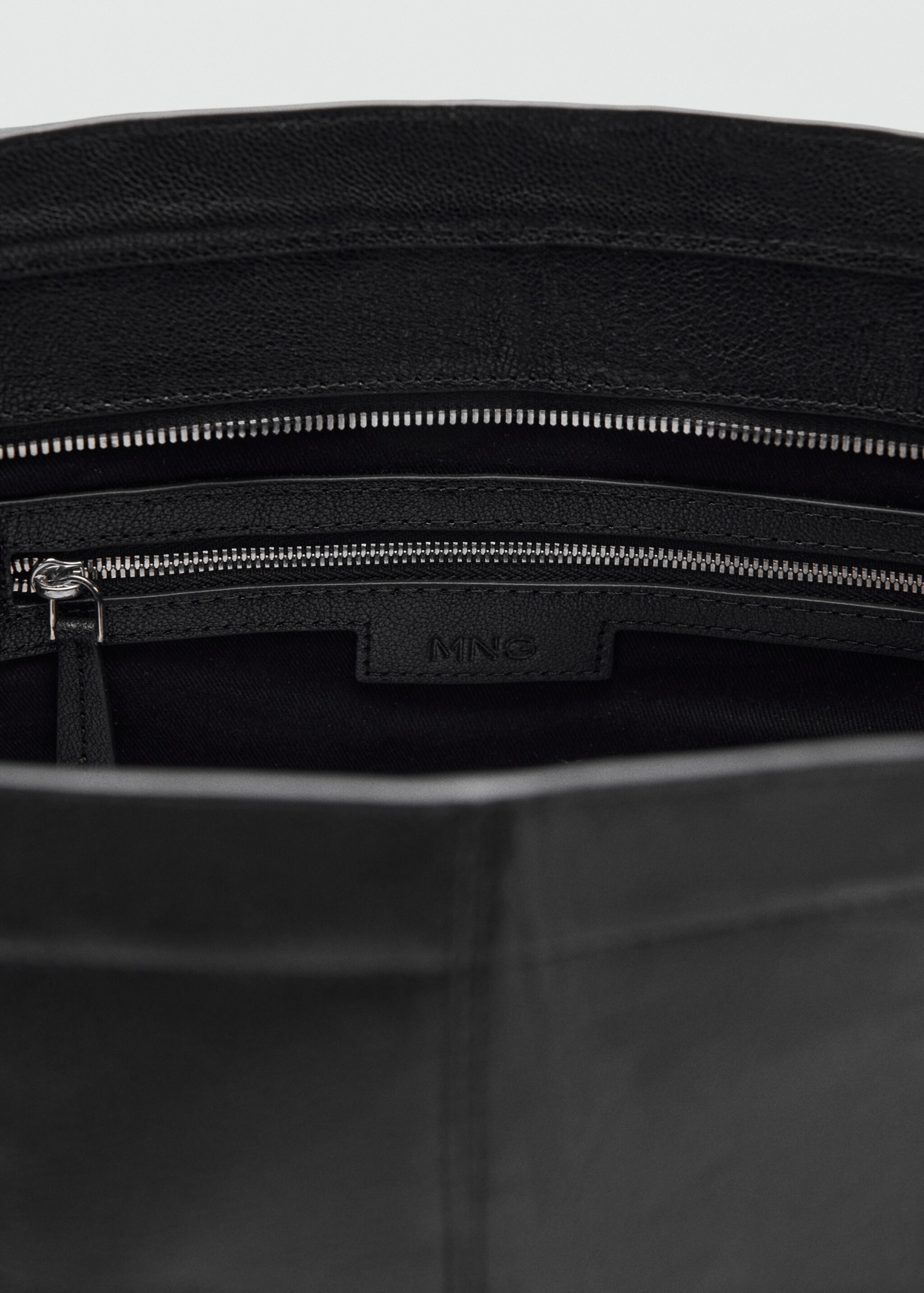 Bolso shopper piel - Detalle del artículo 3, Negro. Ref: 17075818-03.