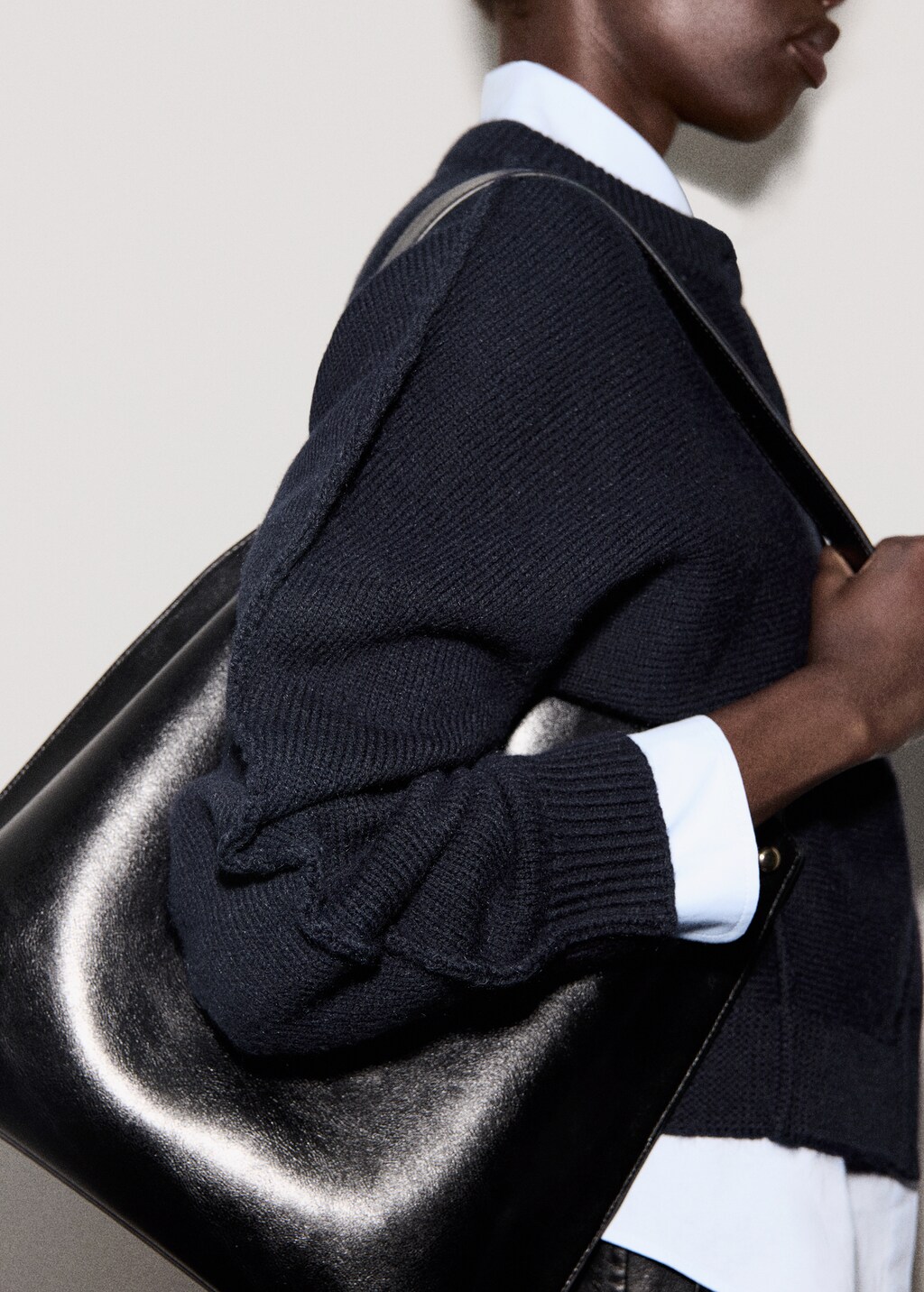 Straight-fit cardigan with buttons