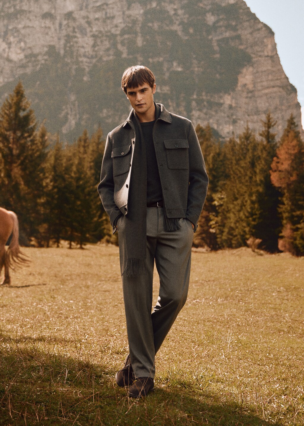 Handmade wool jacket with pockets