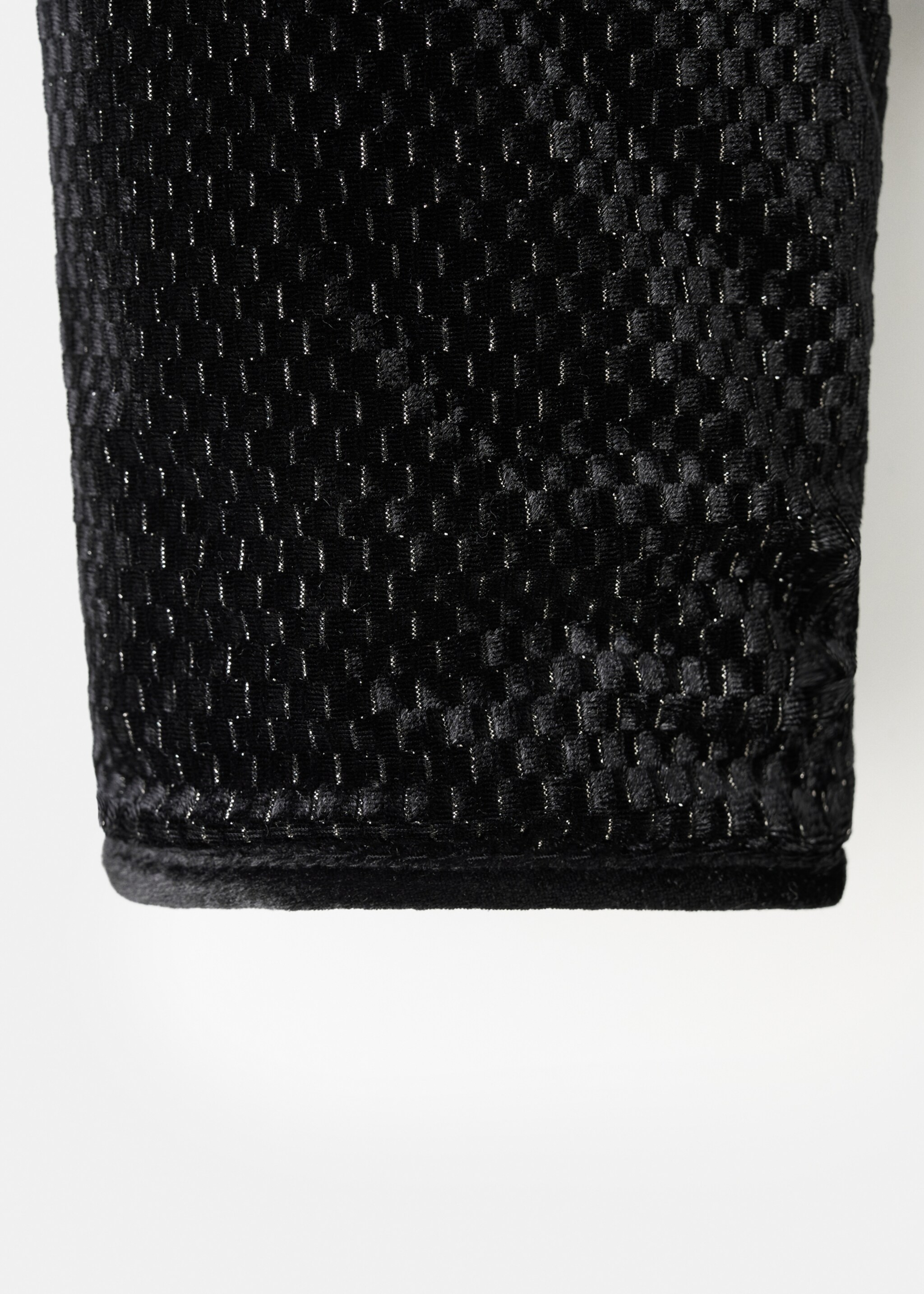 Lurex jacket with buttons - Details of the article 0, Black. Ref: 17079098-01.