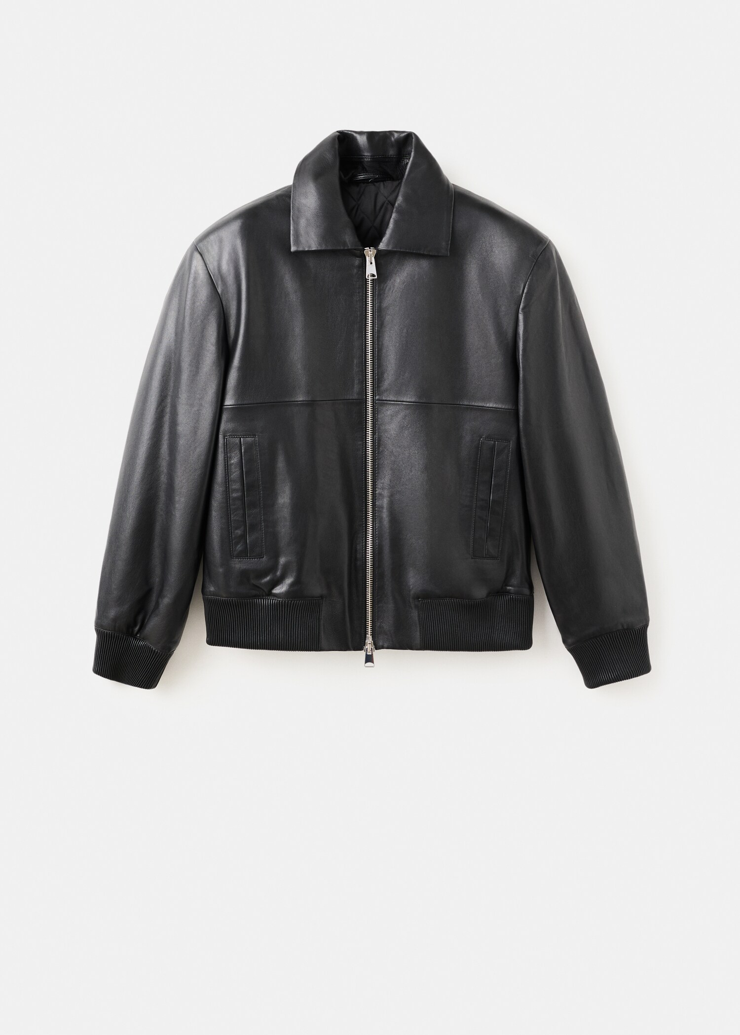 Leather bomber jacket - Article without model